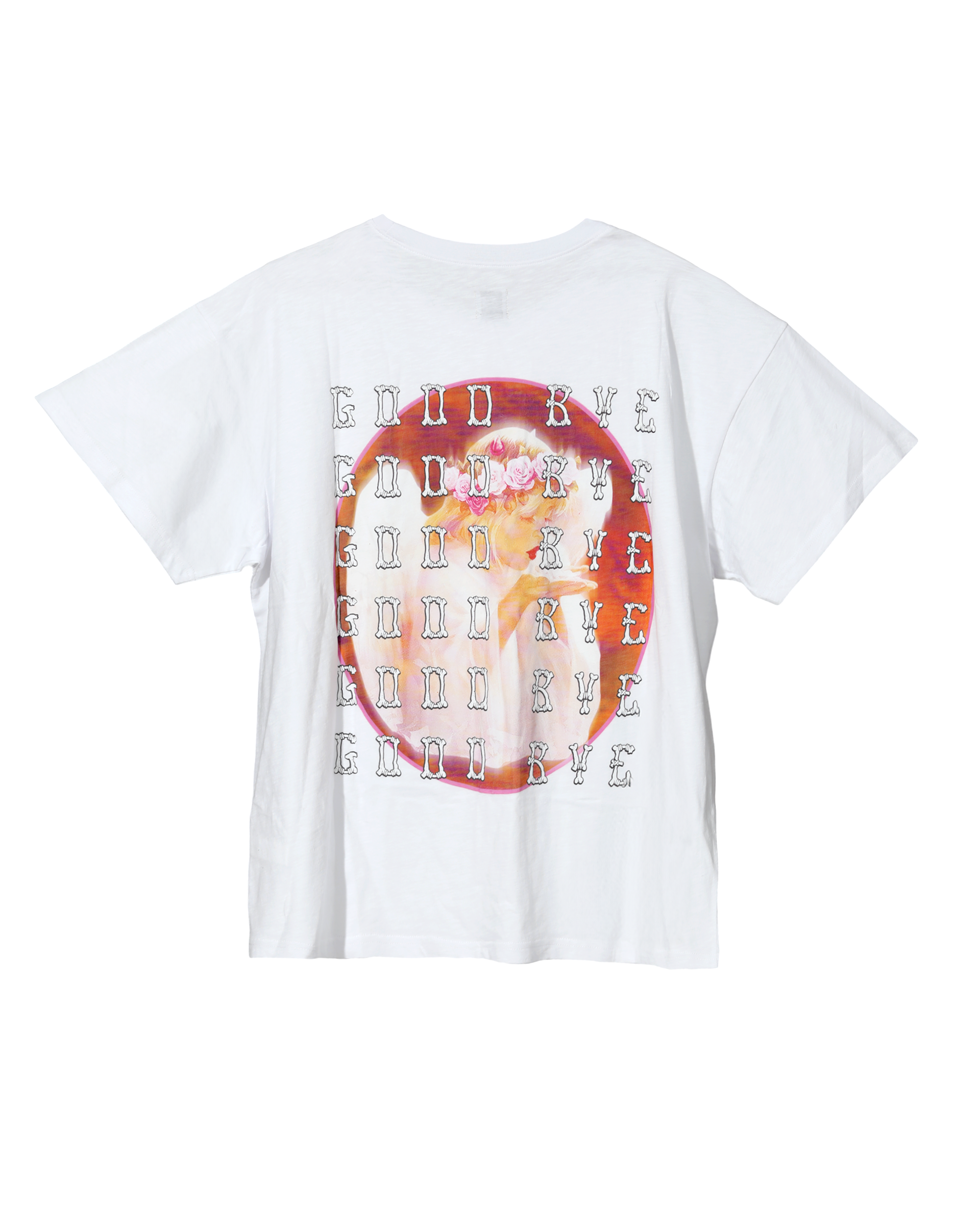 White Goodbye Again Boyfriend Tee