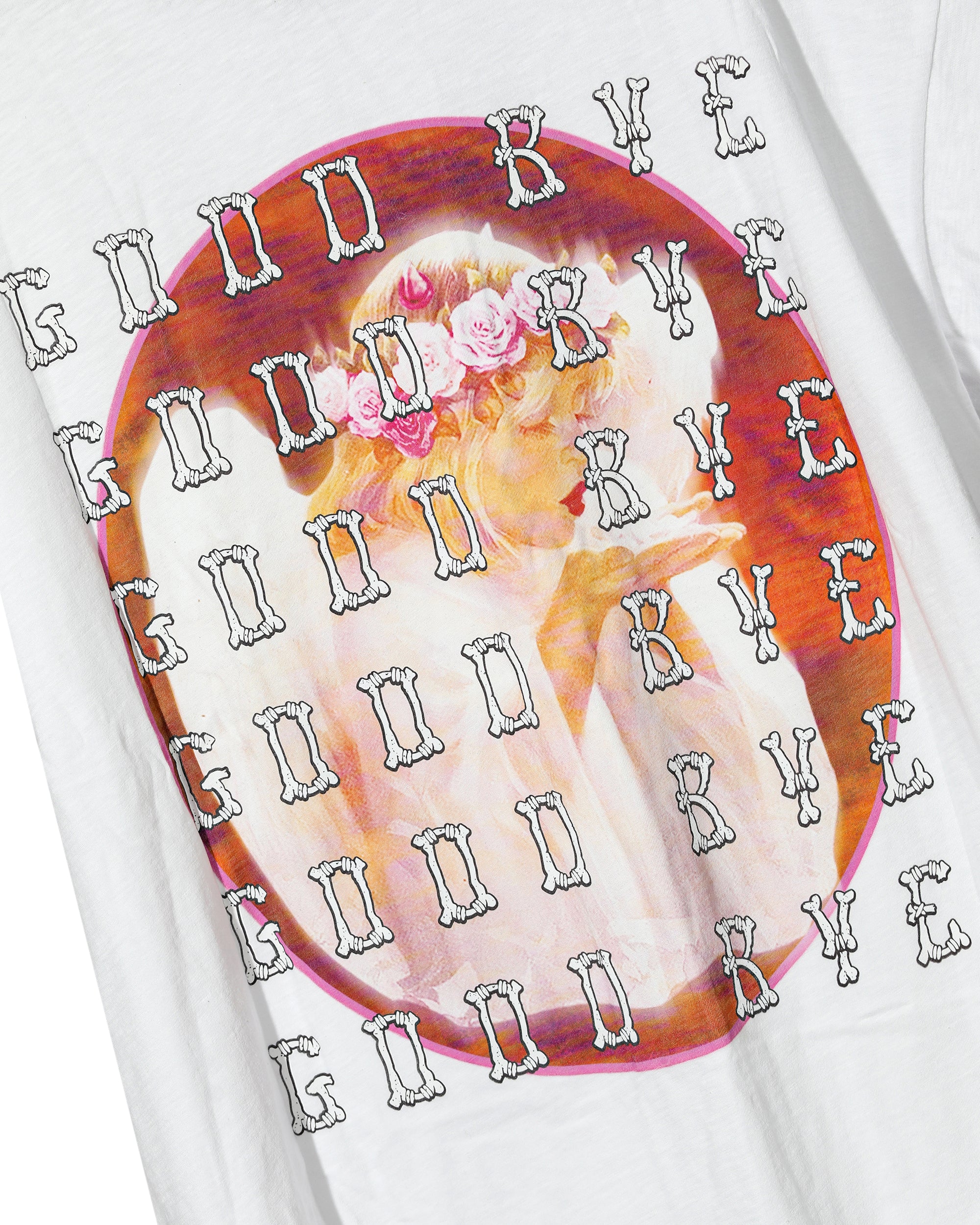 White Goodbye Again Boyfriend Tee