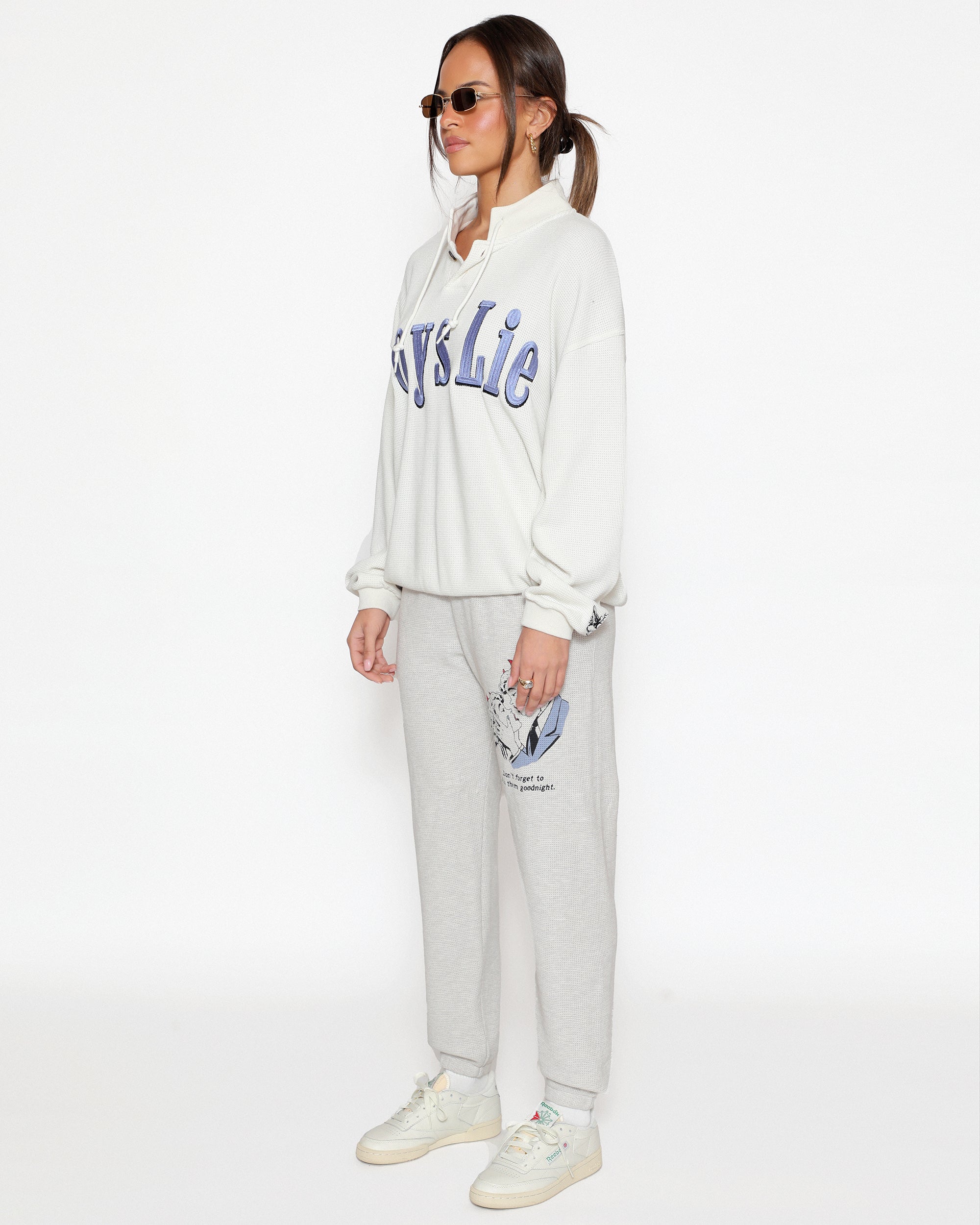 Smitten Henley Boyfriend Crewneck