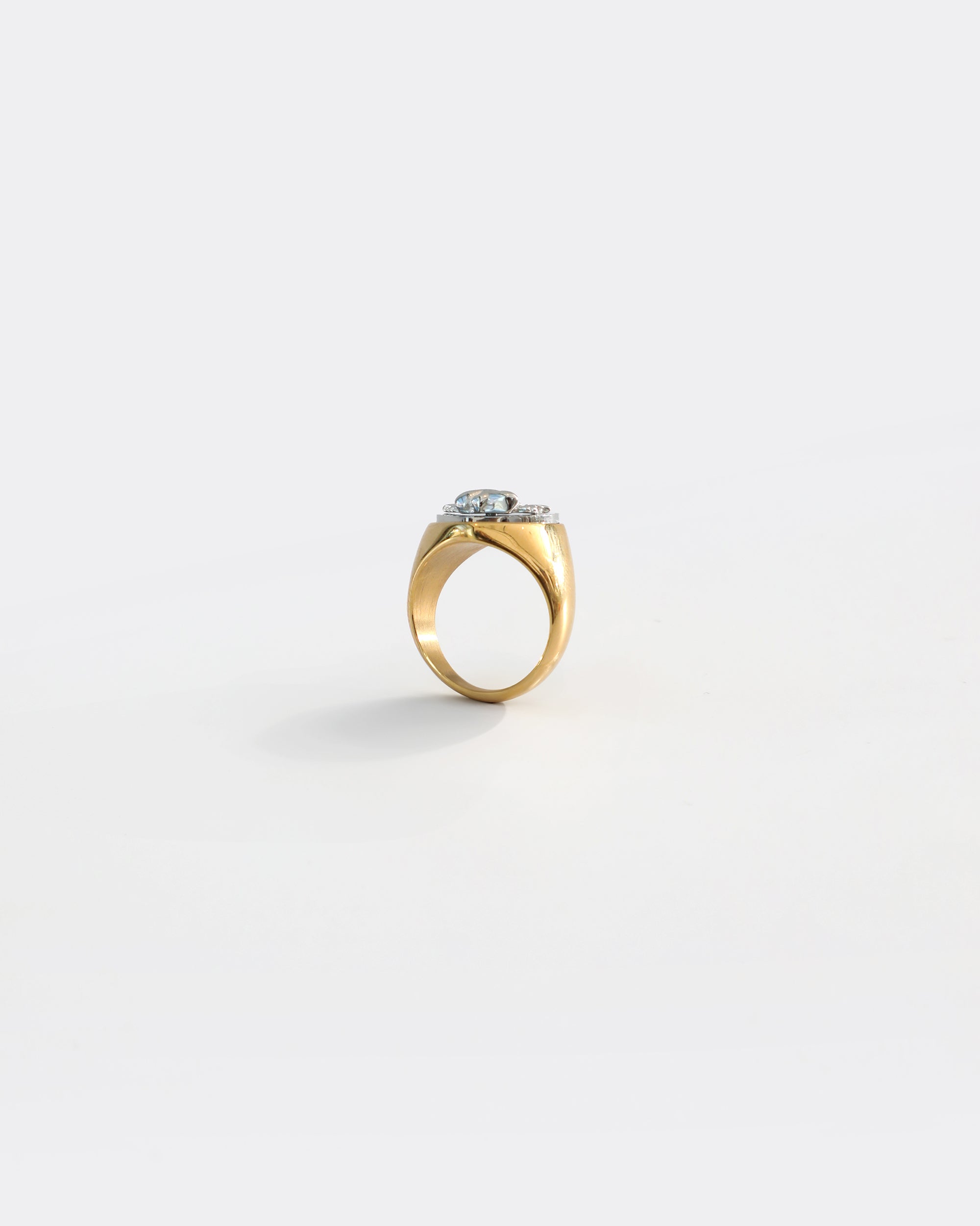 Boys Lie Stainless Steel Logo Heart Ring