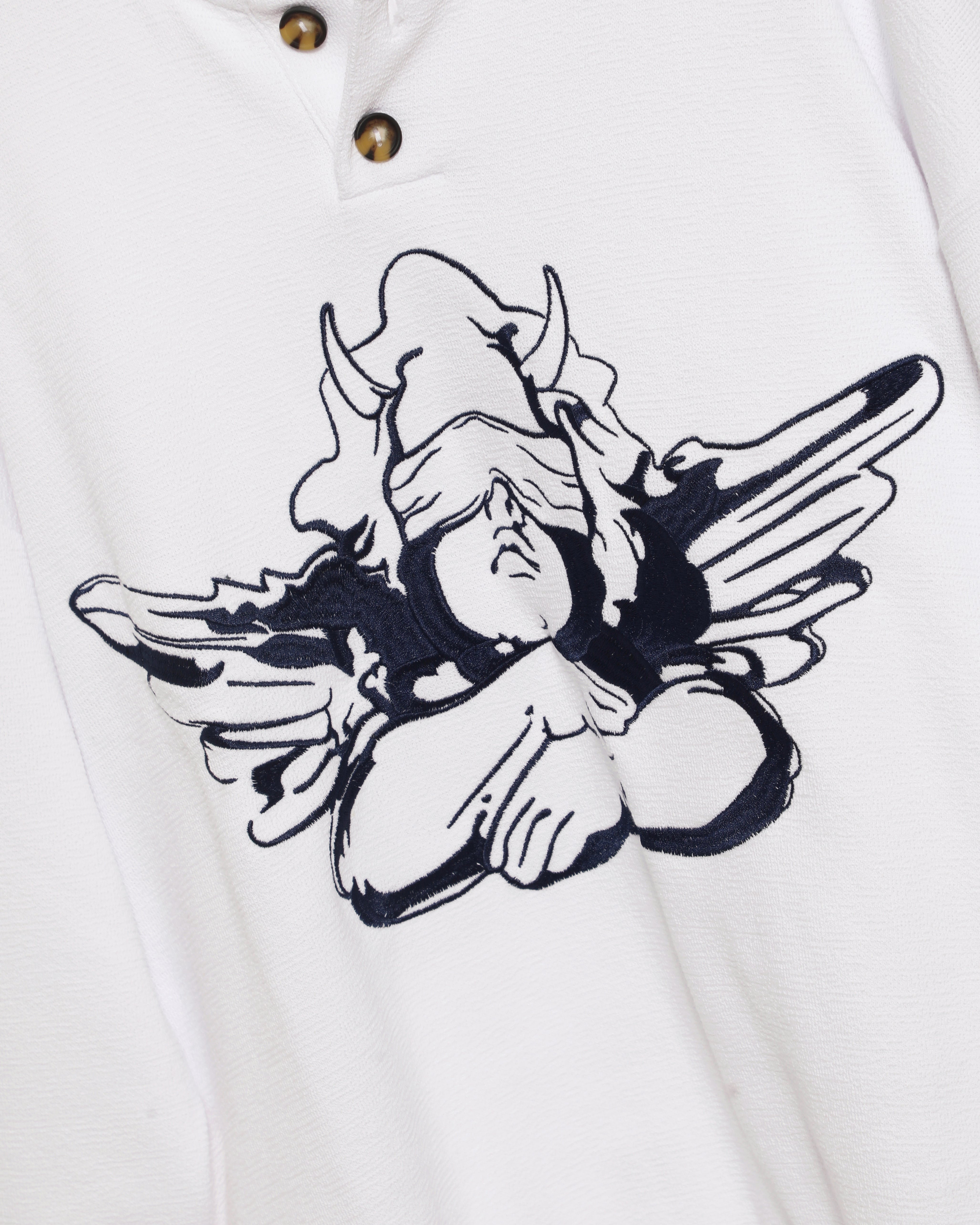 Navy Cherub University Henley Crewneck