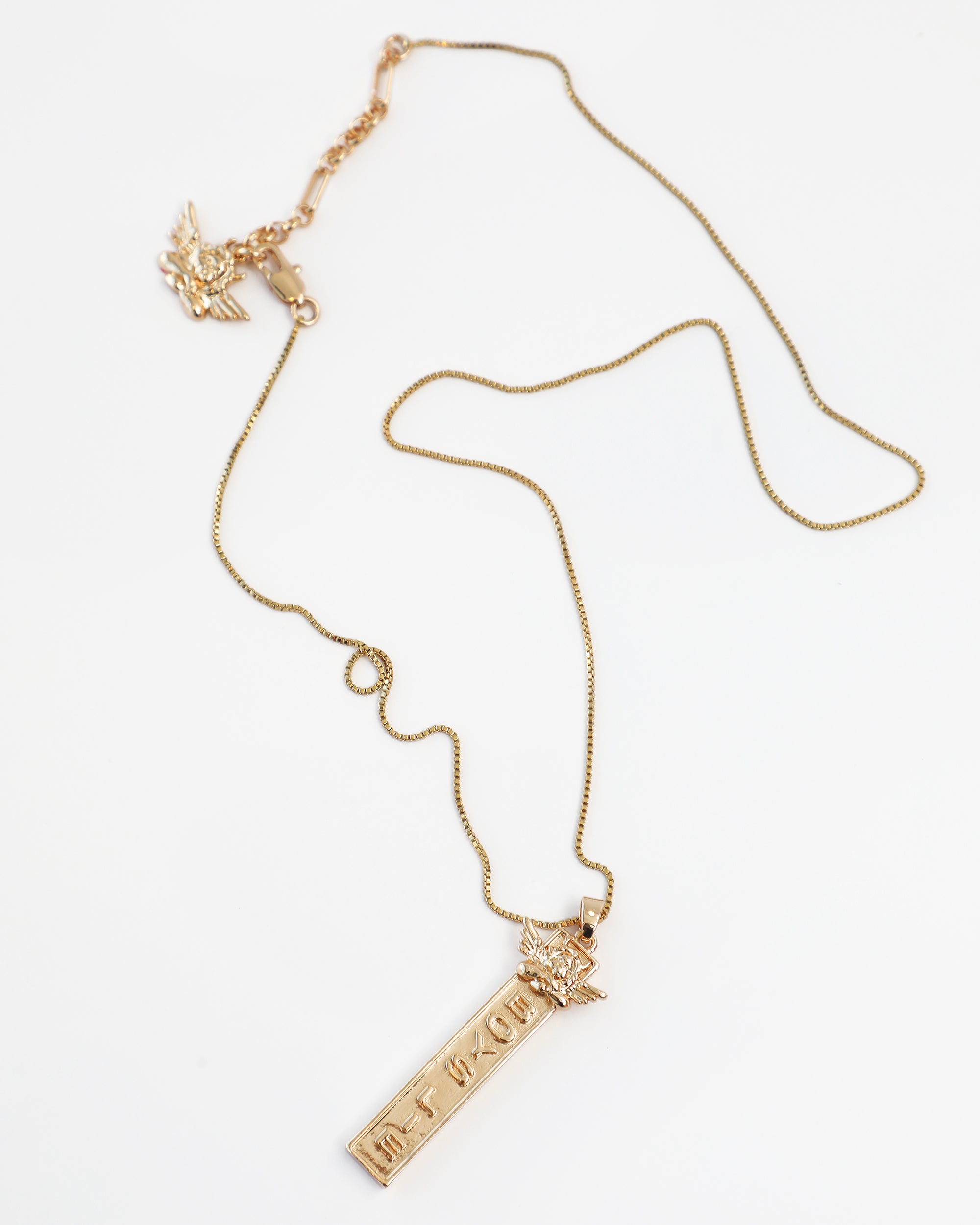 The Suzi Angel Necklace Gold