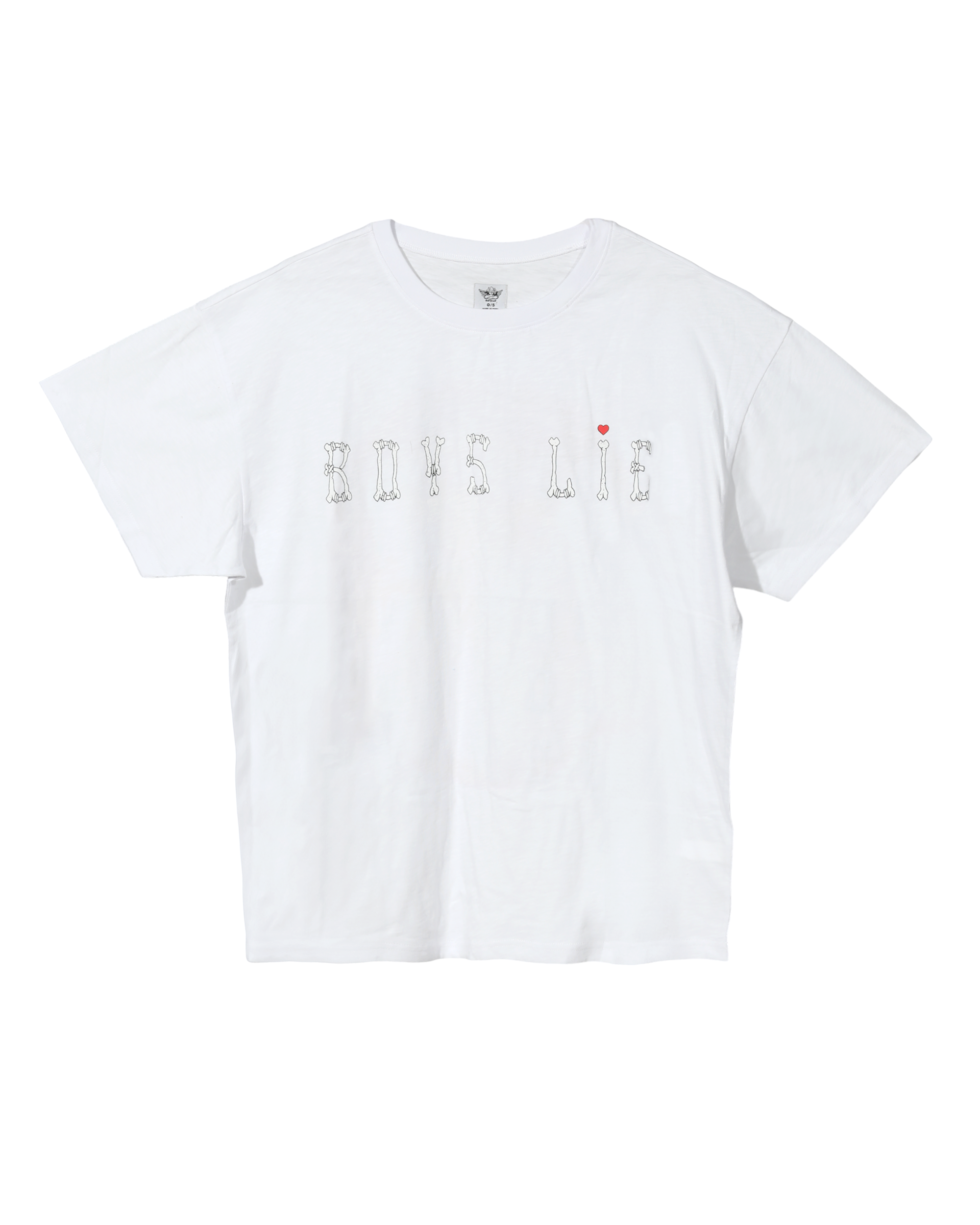 White Goodbye Again Boyfriend Tee