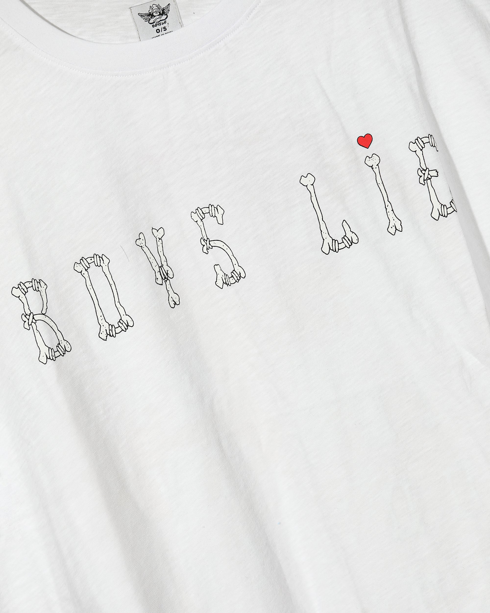 White Goodbye Again Boyfriend Tee