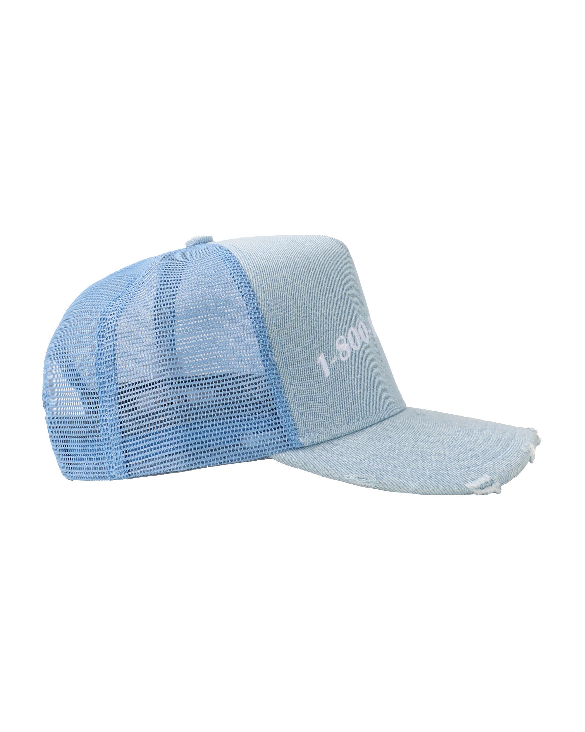 Denim 1-800 Heart Trucker Hat