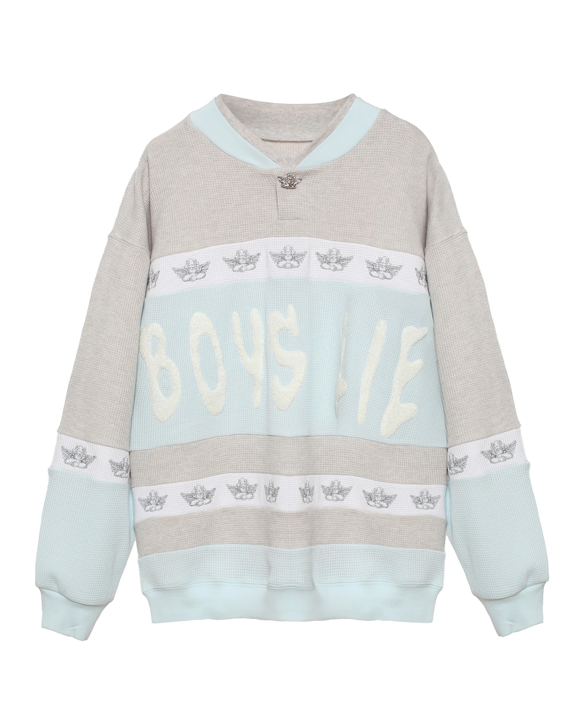 Blue Private School Rider Crewneck