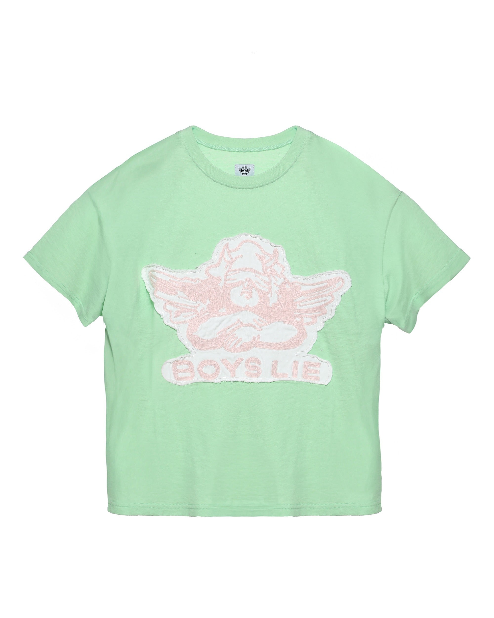 Green Stitch Me Up Boyfriend Tee