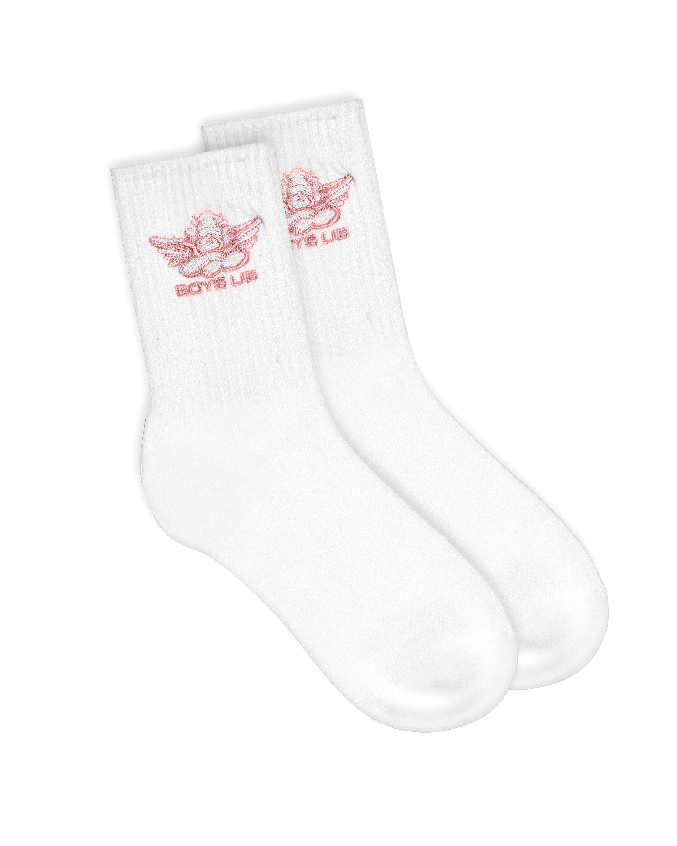 Boys Lie Pink Logo Sock