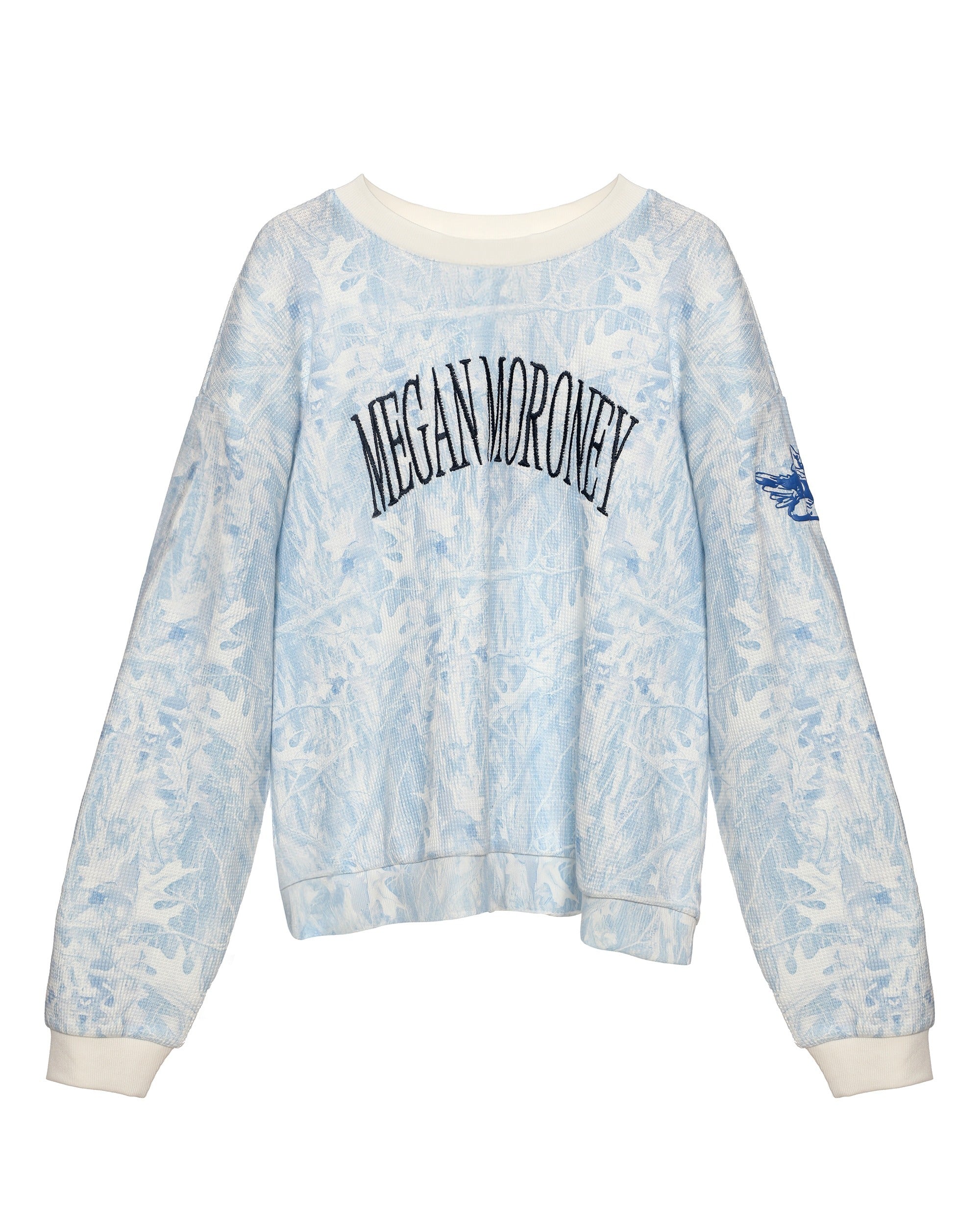Megan Blues Manhunt Camo Crewneck