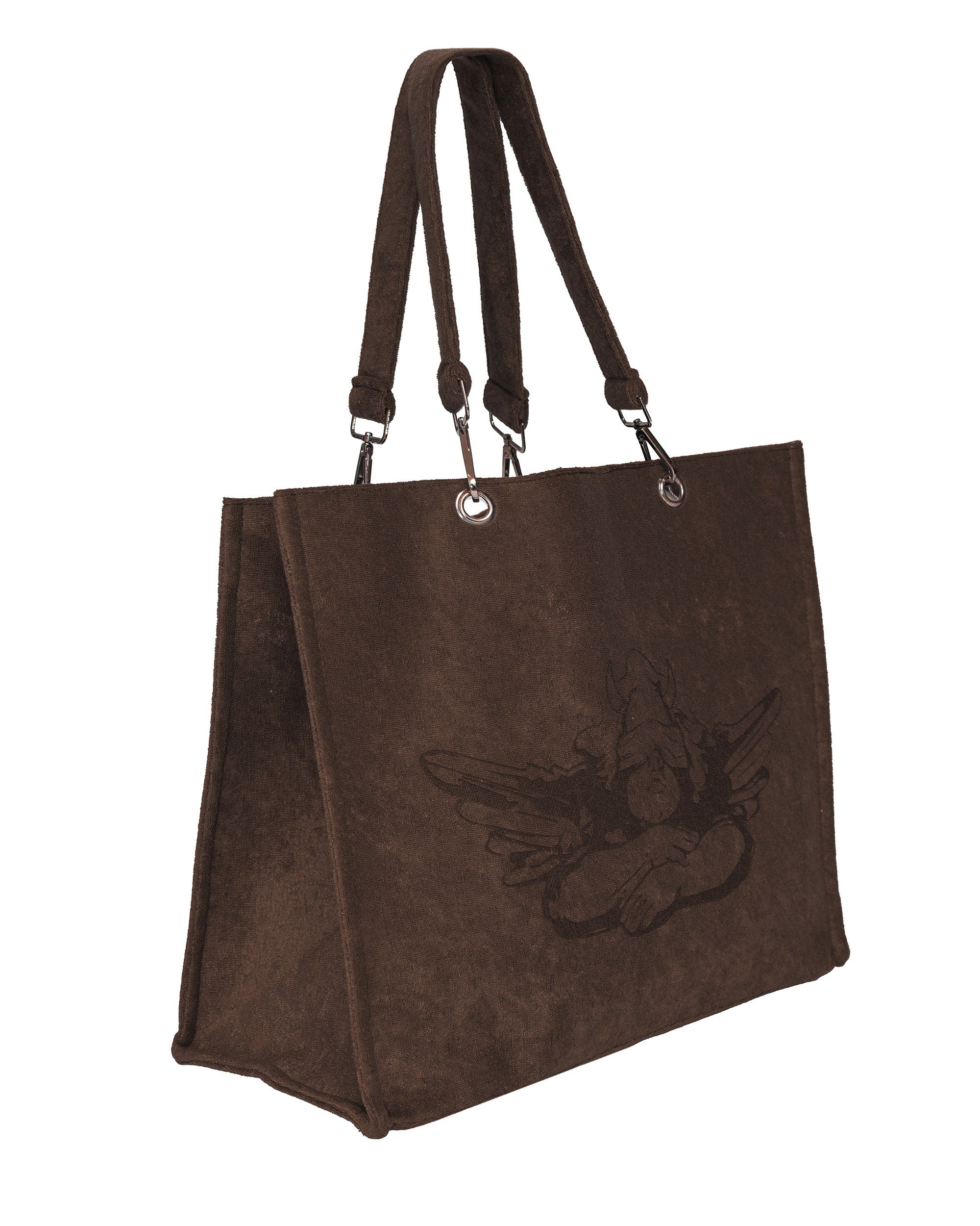 Chocolate Rose Terry Tote
