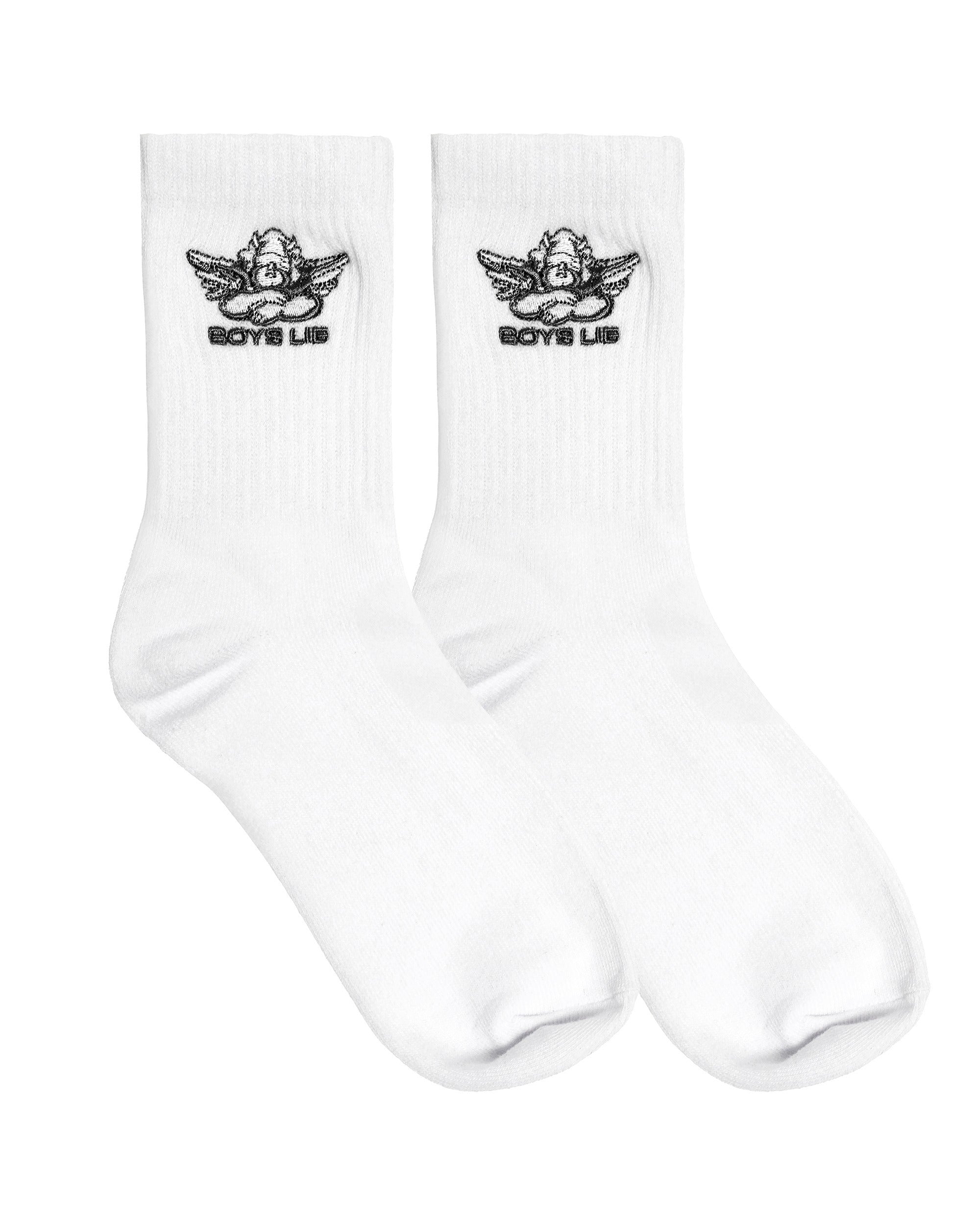 Boys Lie Black Logo Sock