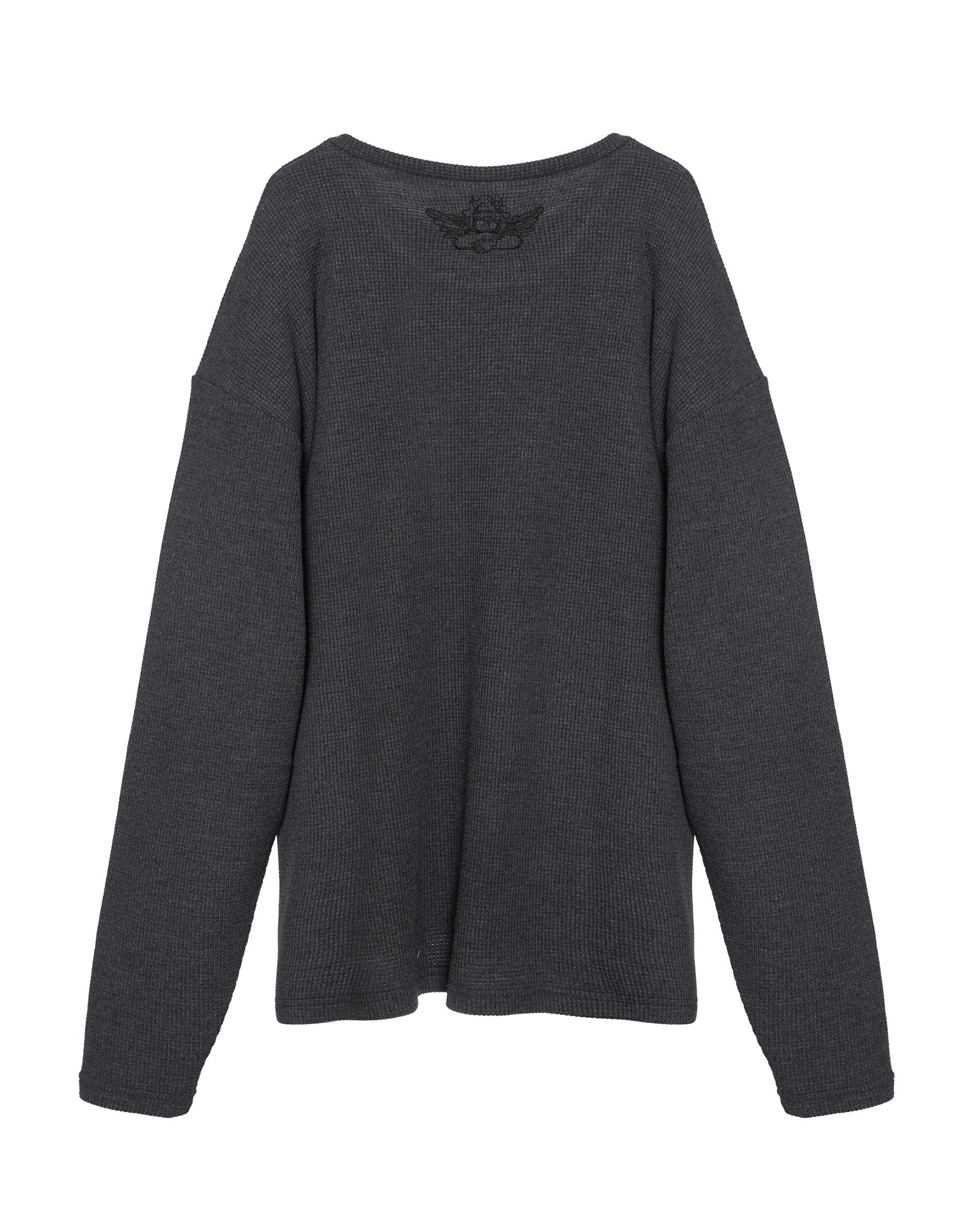 Charcoal Grey Caitlyn Coded Thermal Longsleeve