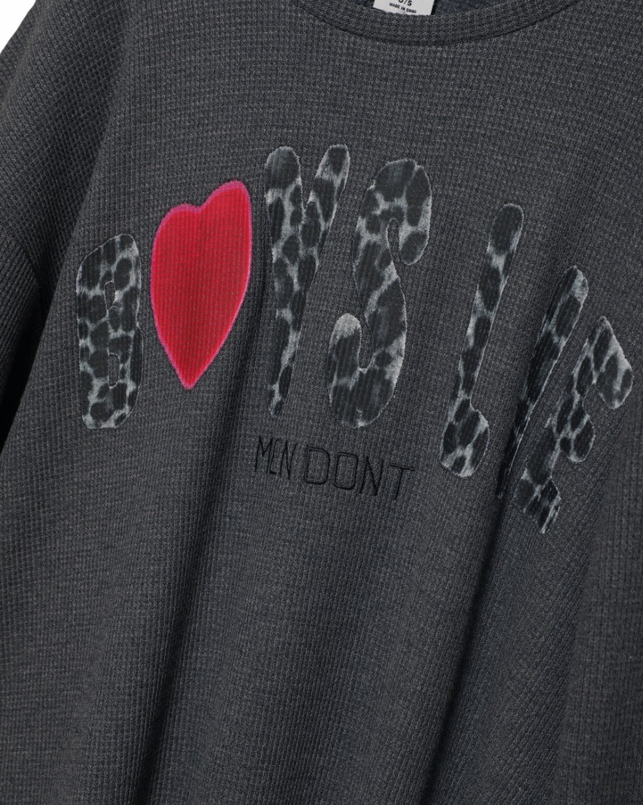 Charcoal Grey Caitlyn Coded Thermal Longsleeve