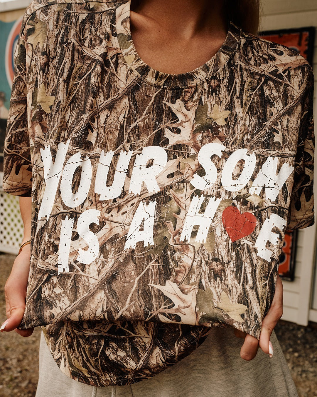 Son of a Boyfriend Tee Manhunt Camo