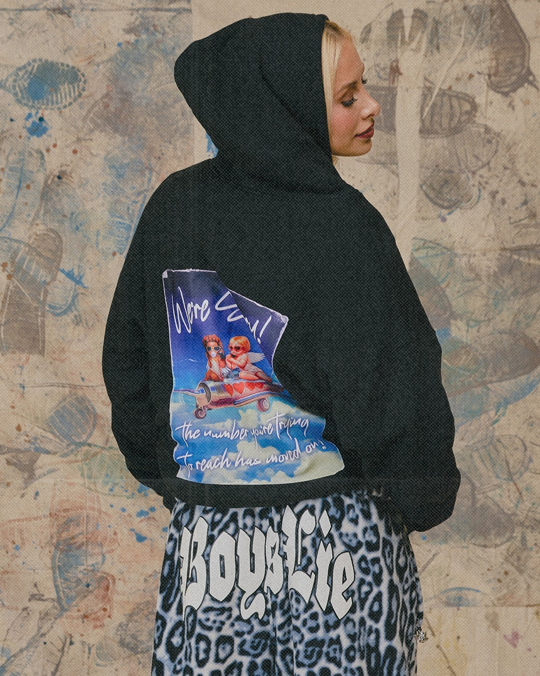 Disconnected 1-800 Harley Zip-Up Hoodie