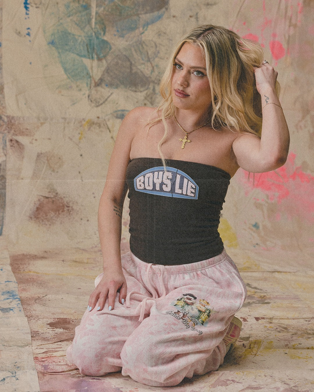 Let Love Guide My Way Rhinestone Tube Top