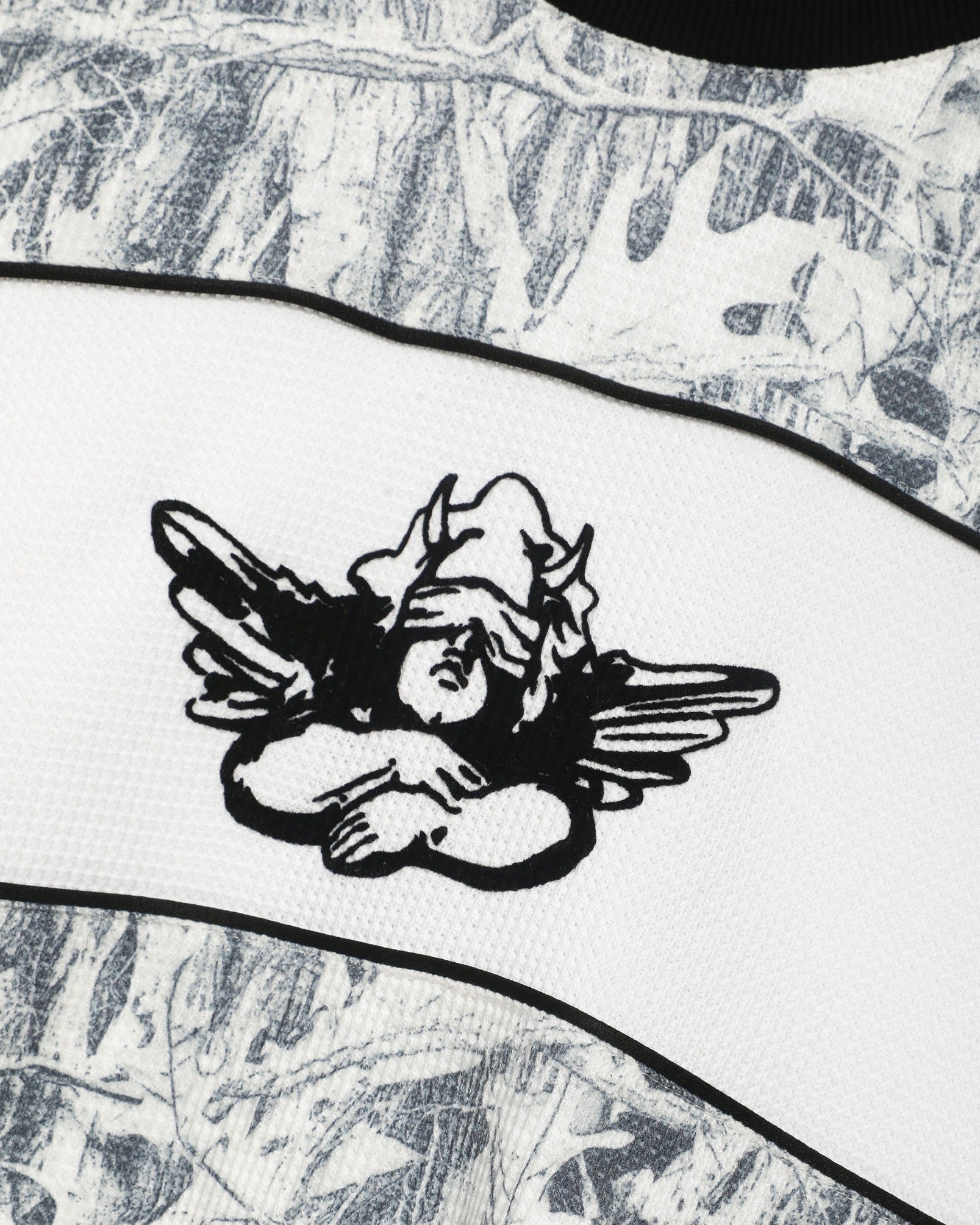 Snowed In Camo Thermal Paneled Kara Crewneck