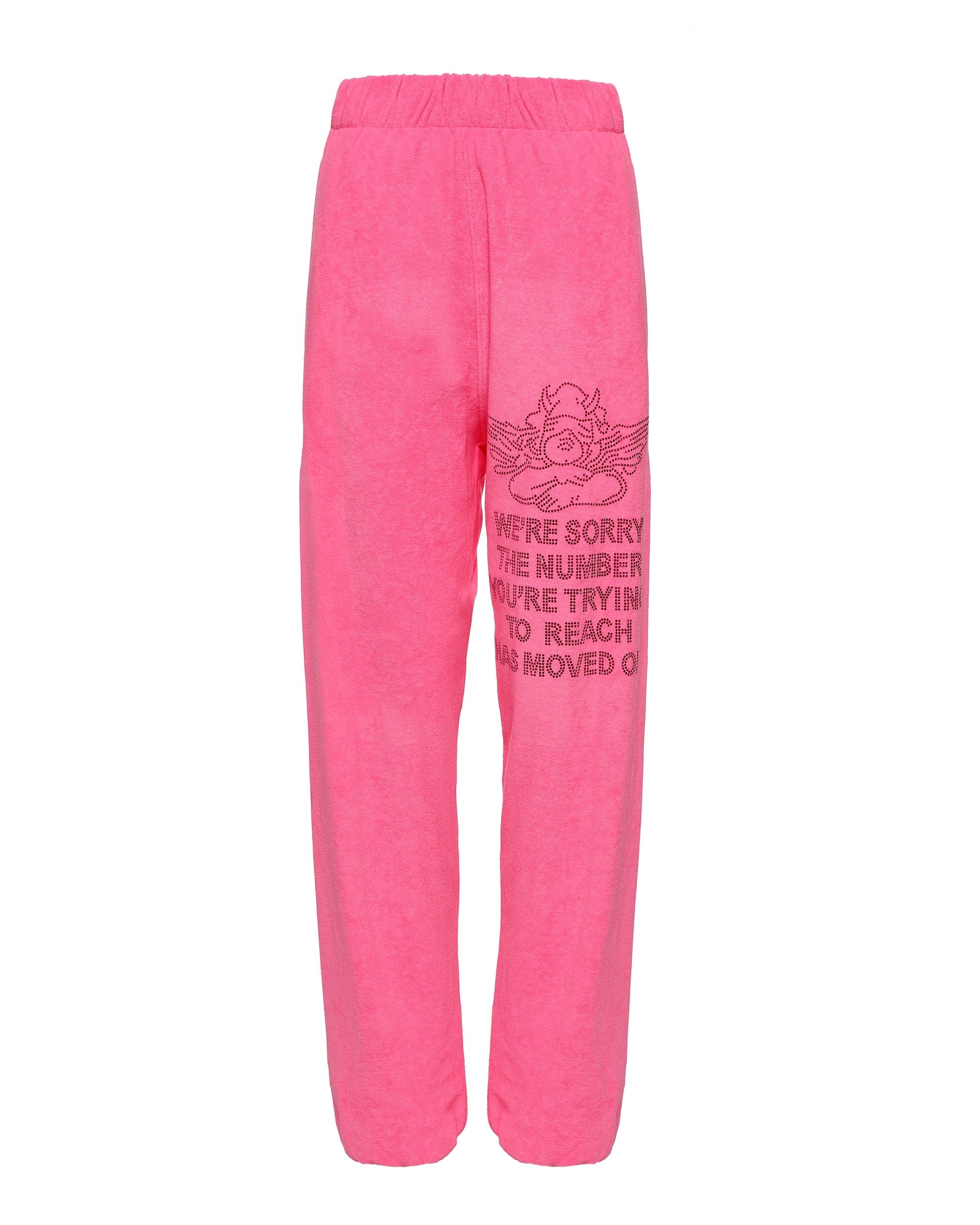 1-800 Neon Pink Mac Slim Pant