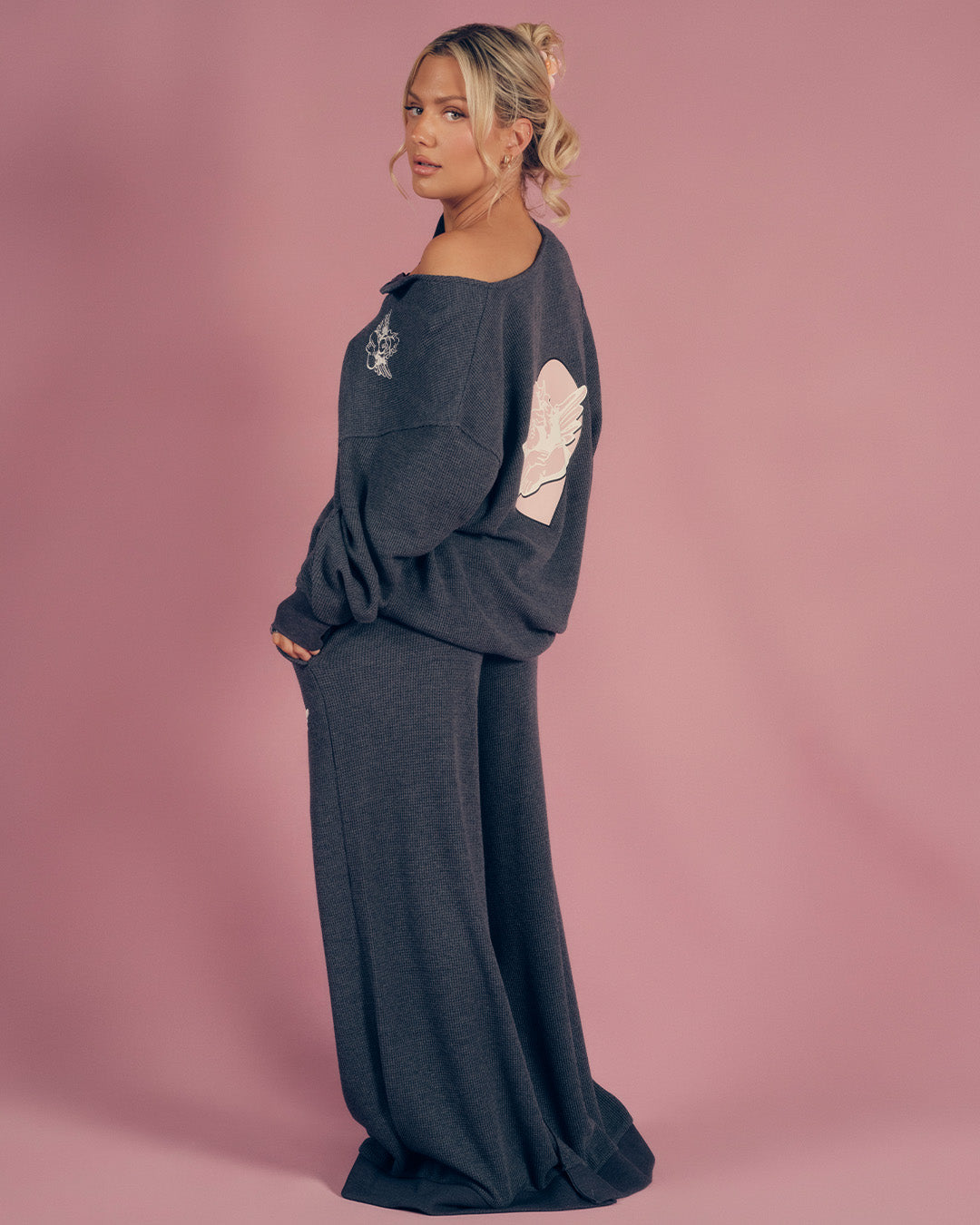 Charcoal Read Receipts K-Crewneck
