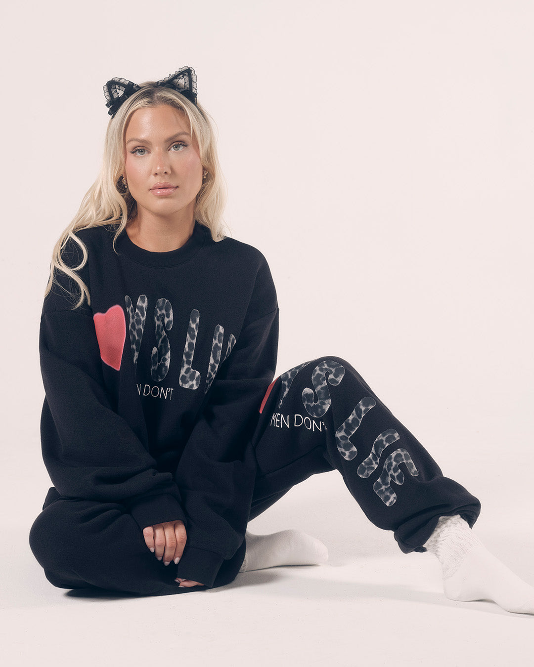 Black Caitlyn Coded Kara Crewneck