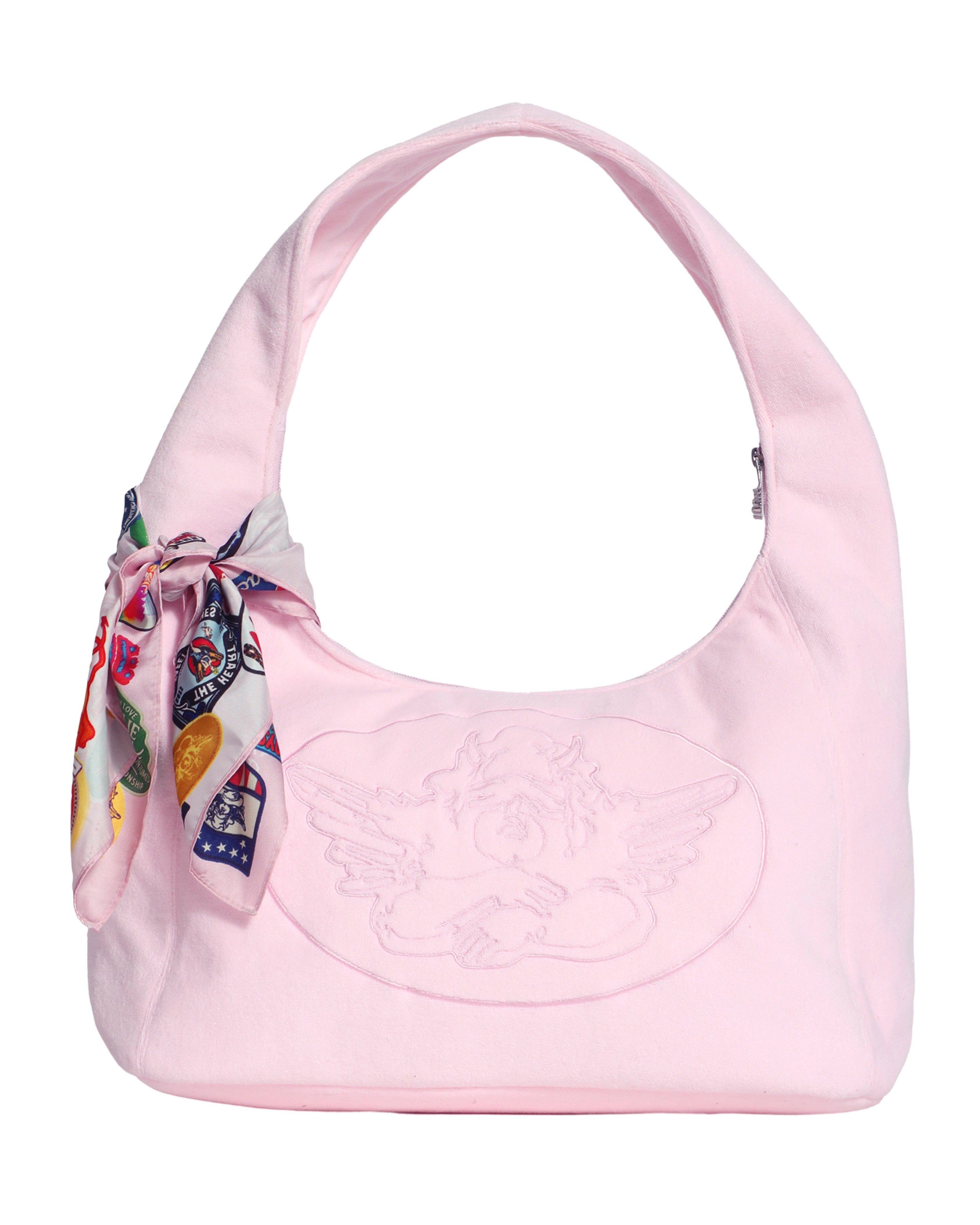 Pink Patched Up Satin Bandana