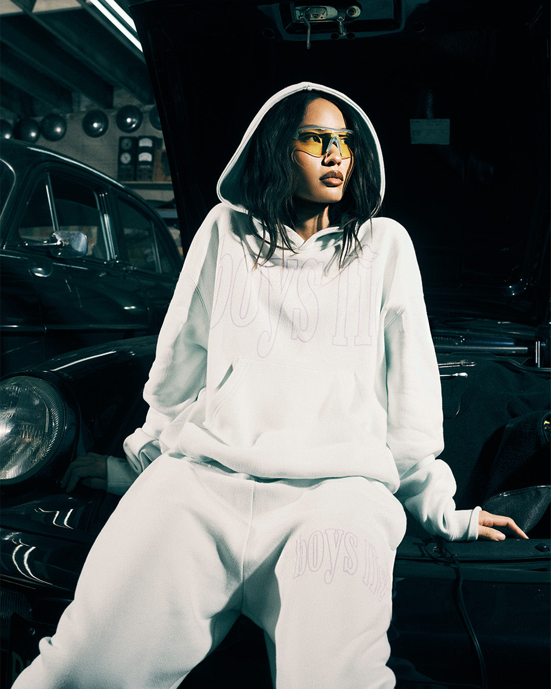 HOLD MY PHONE MINT RACER HOODIE