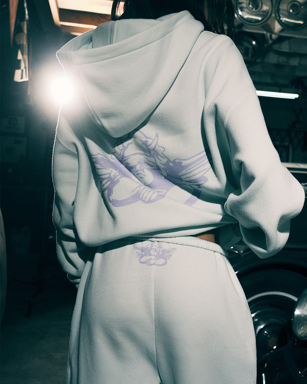 HOLD MY PHONE MINT RACER HOODIE