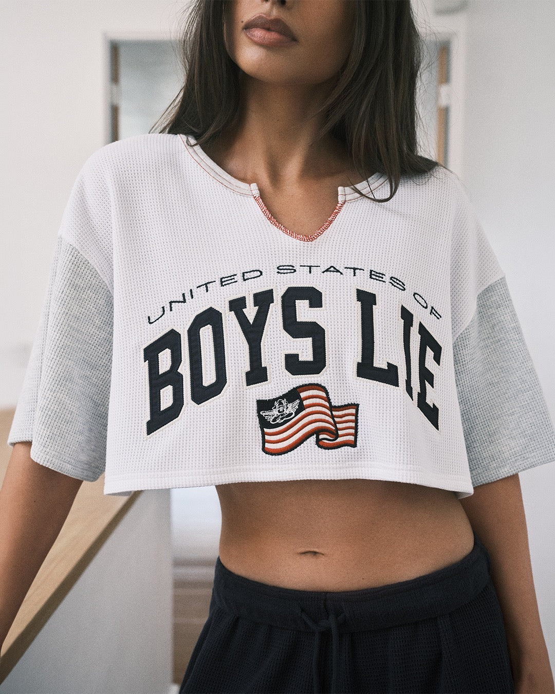 United States of Boys Lie Tomboy Crop