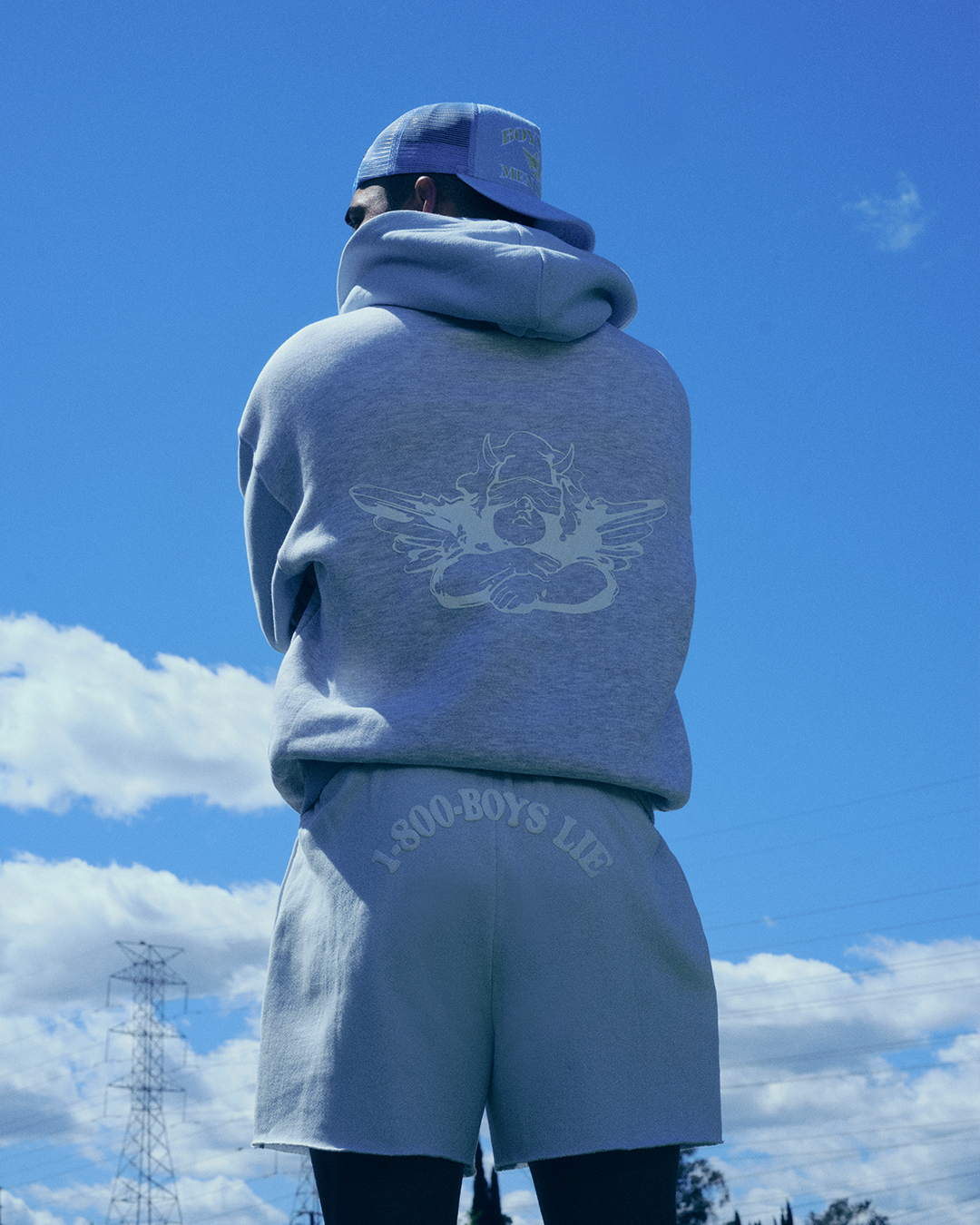 Blue 1-800 Boys Lie Basic Shorts