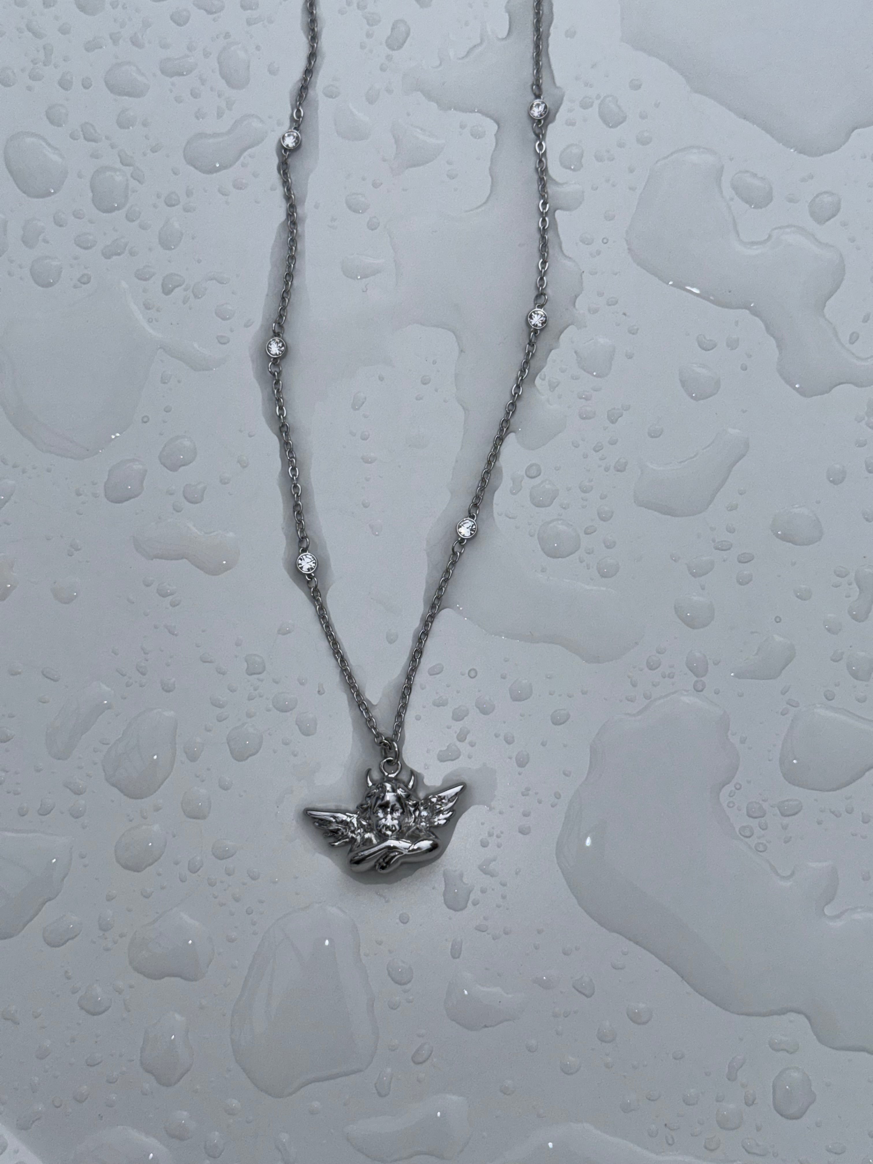 Box of Rain Silver Necklace