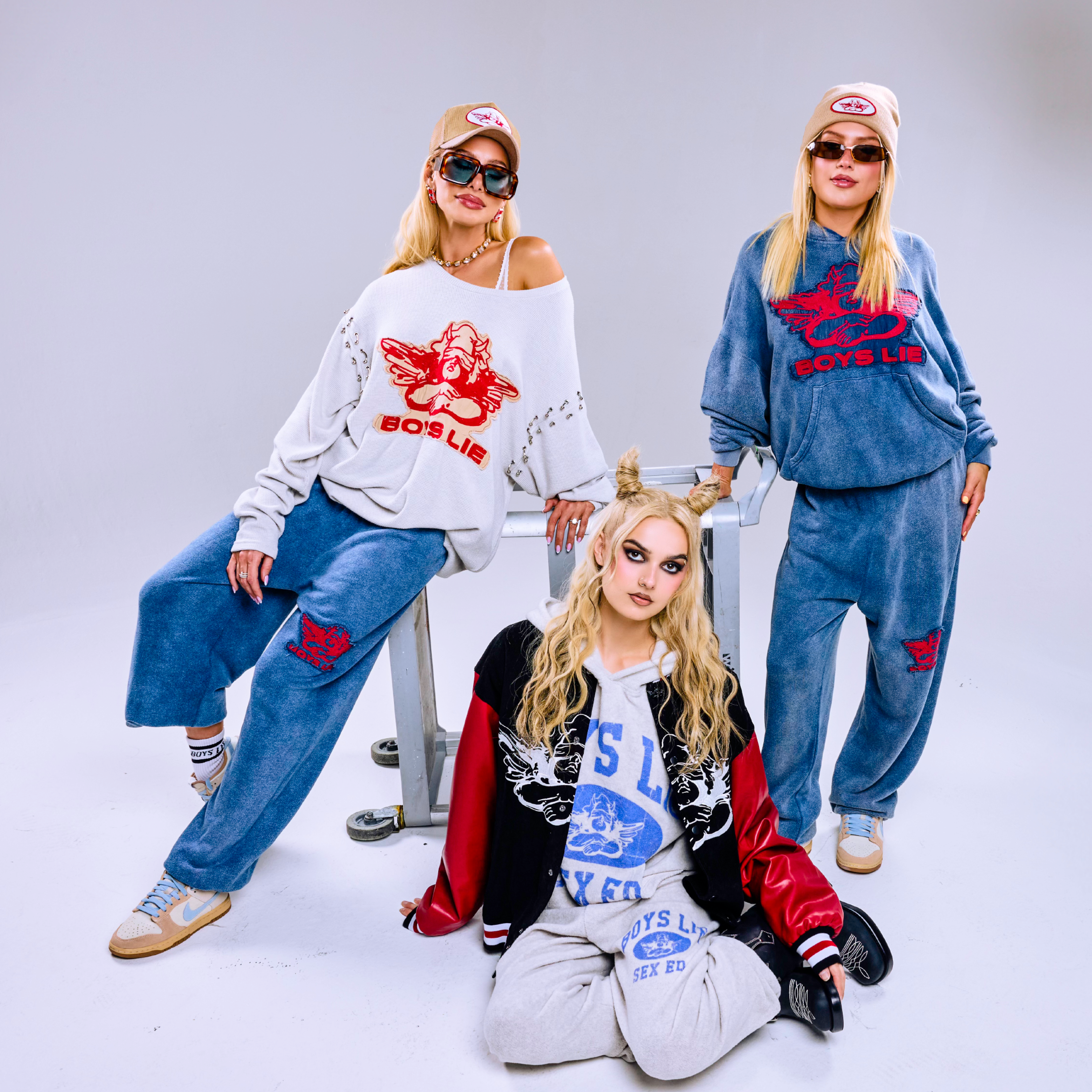 Grey Sex Ed. Racer Hoodie