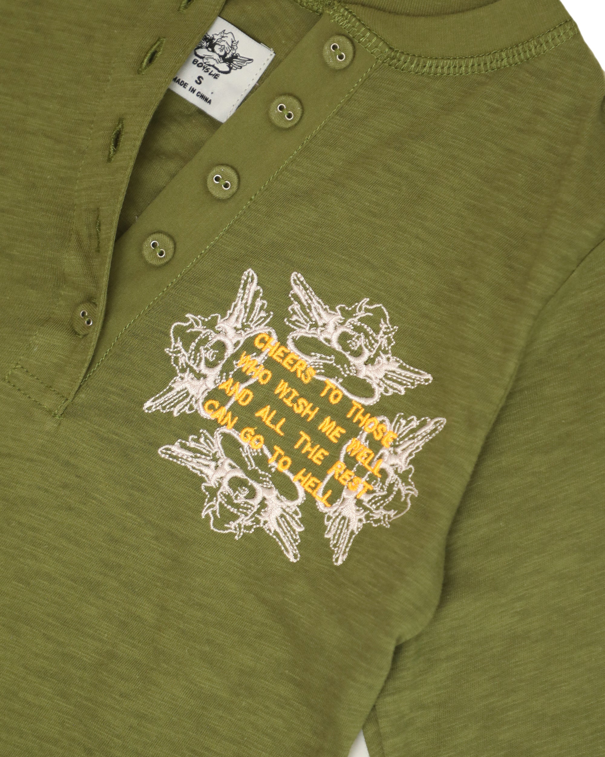 On the Rocks Crop Henley