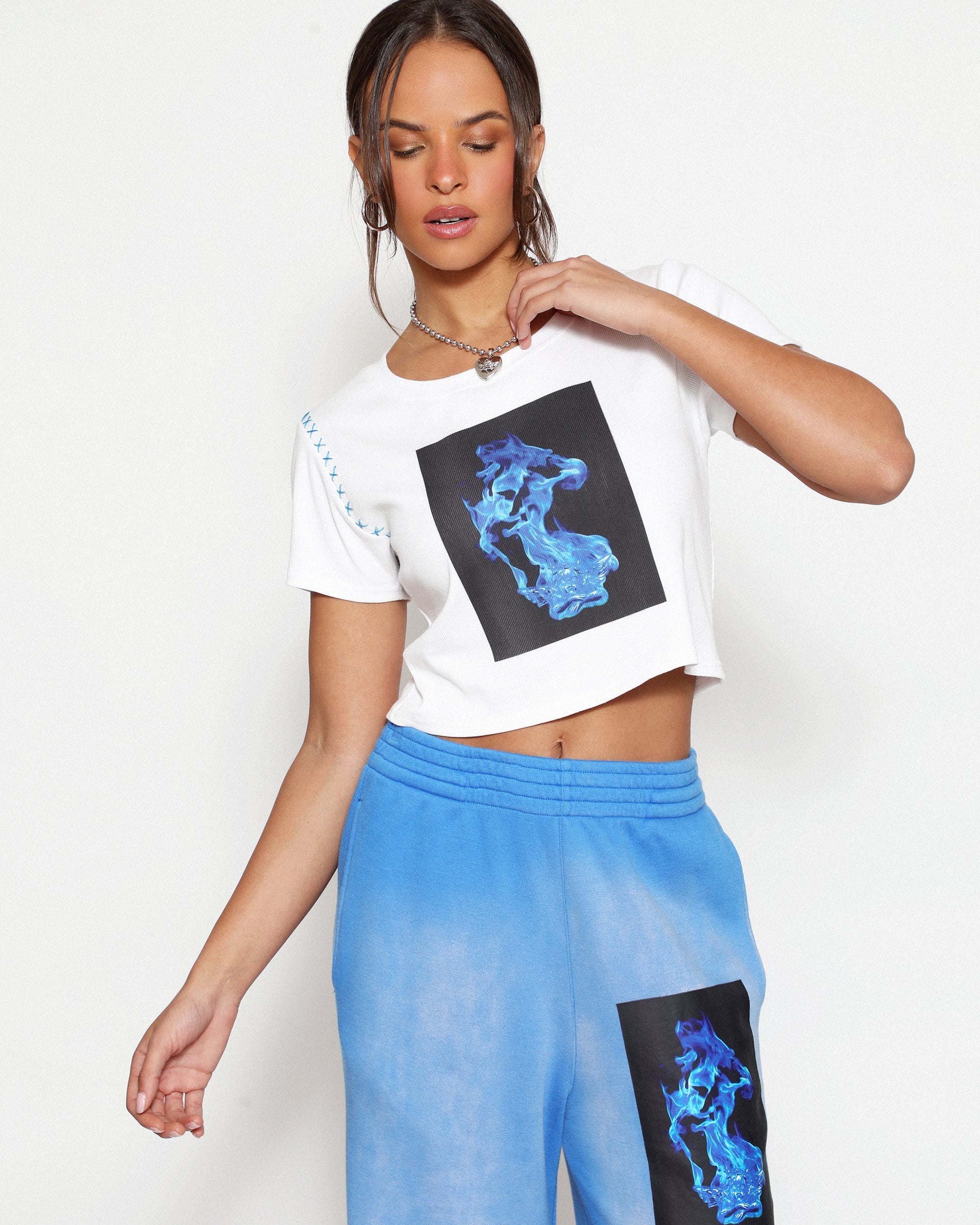 Electric Love Crop Tee