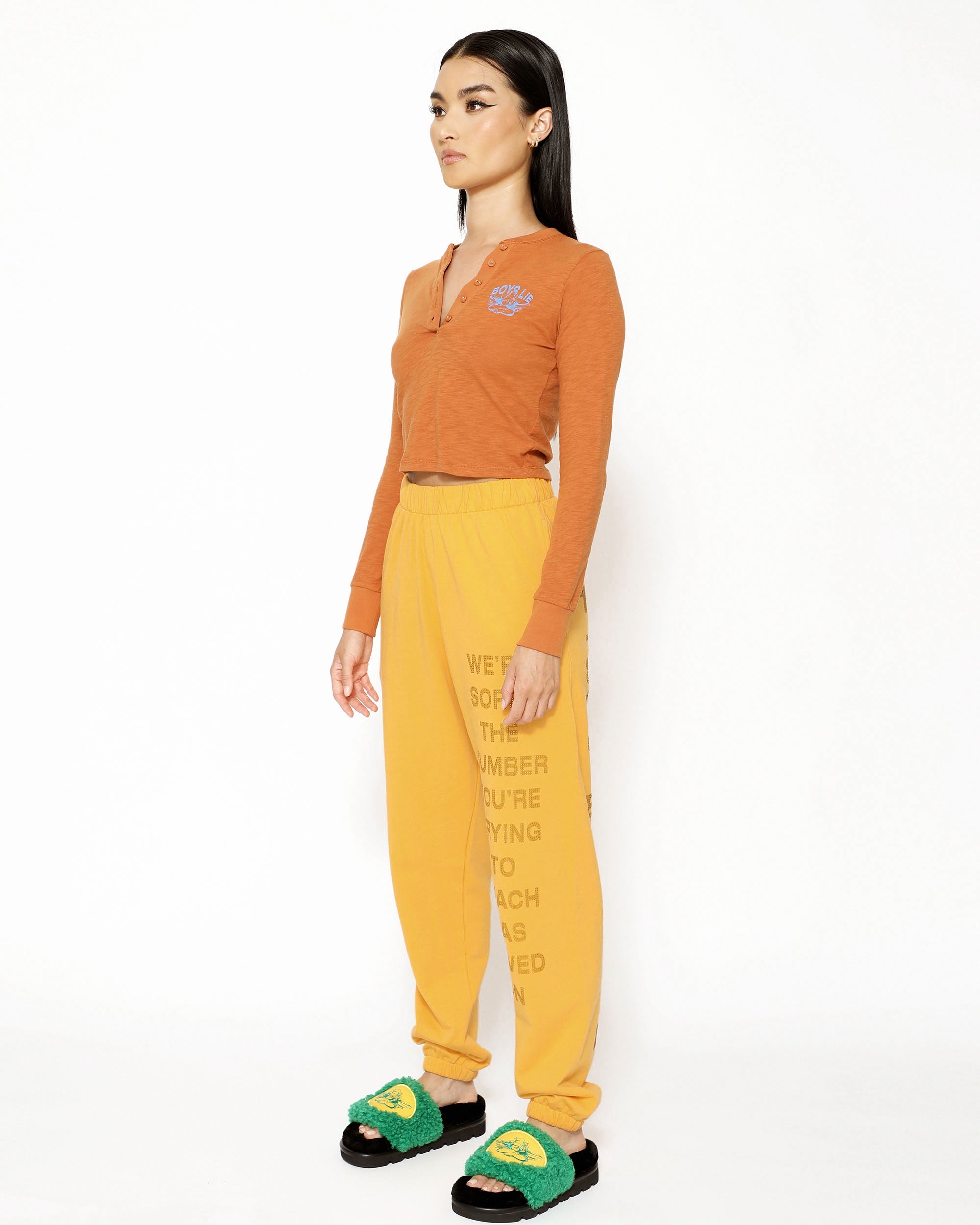 Nutmeg Perspective Shift Crop Henley