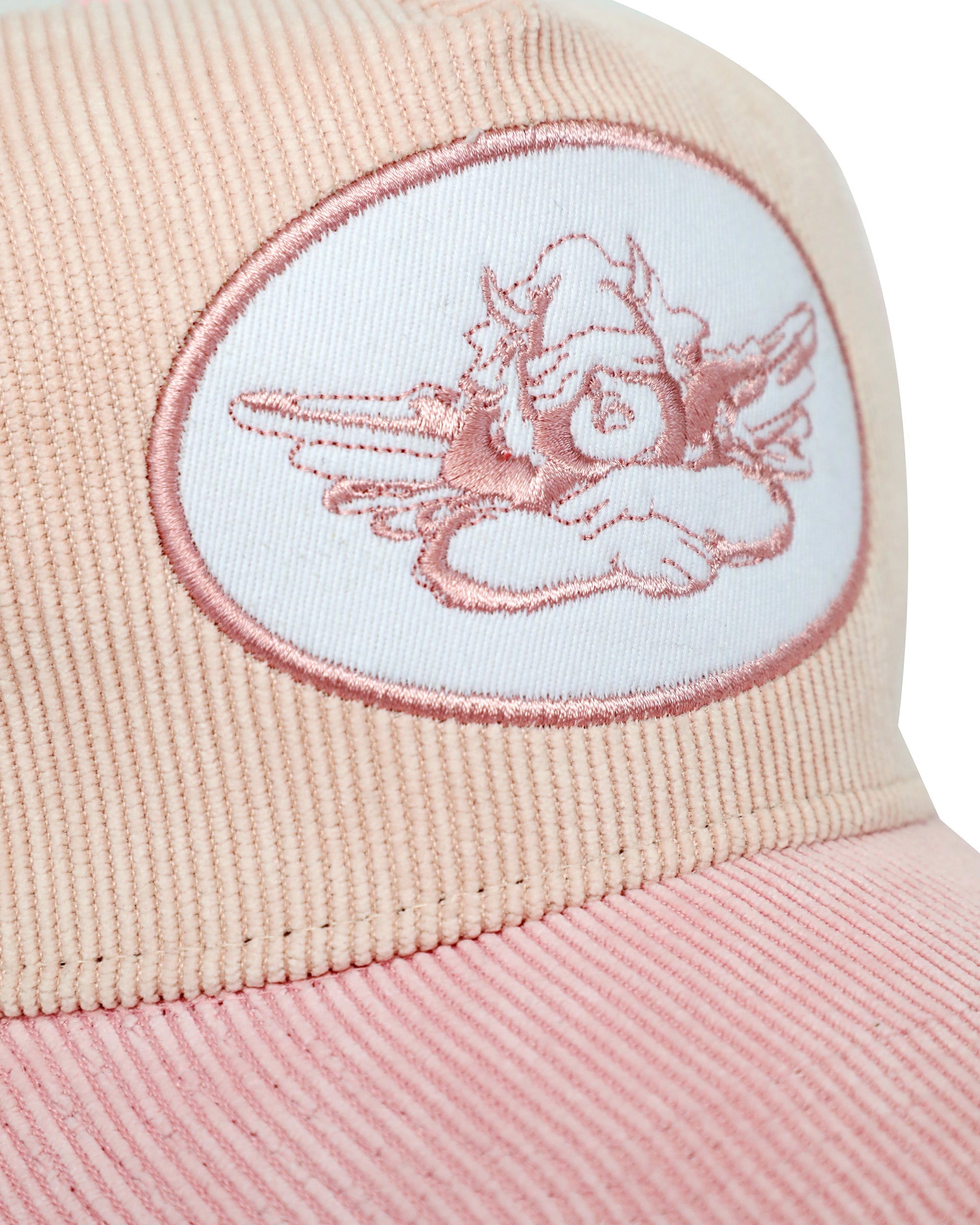 Pink Corduroy Trucker Hat