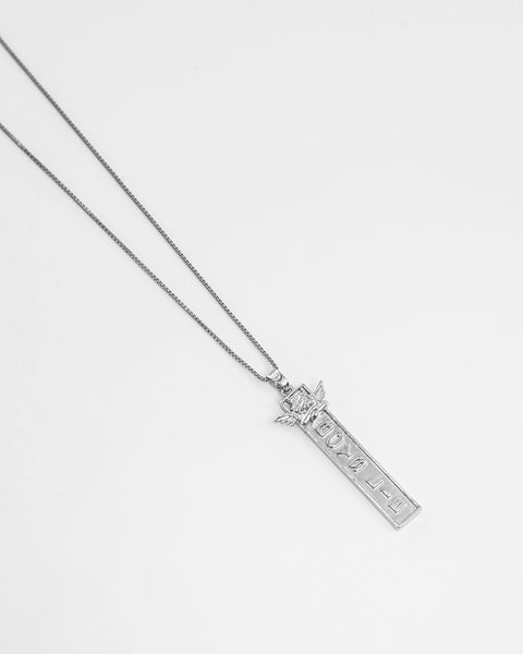 The Suzi Angel Necklace Silver