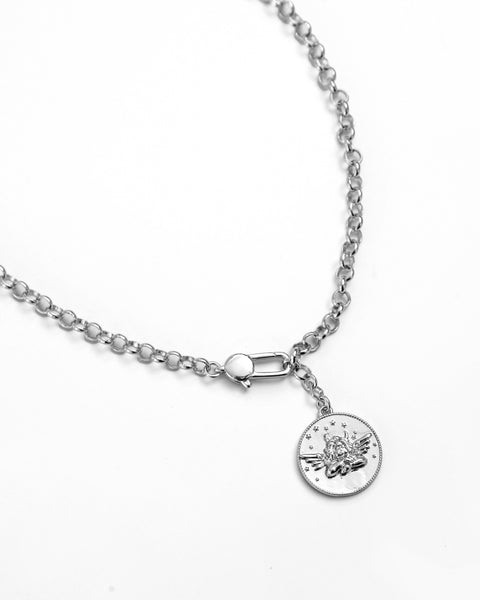 The Julie Charm Necklace Silver