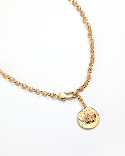 The Julie Charm Necklace Gold