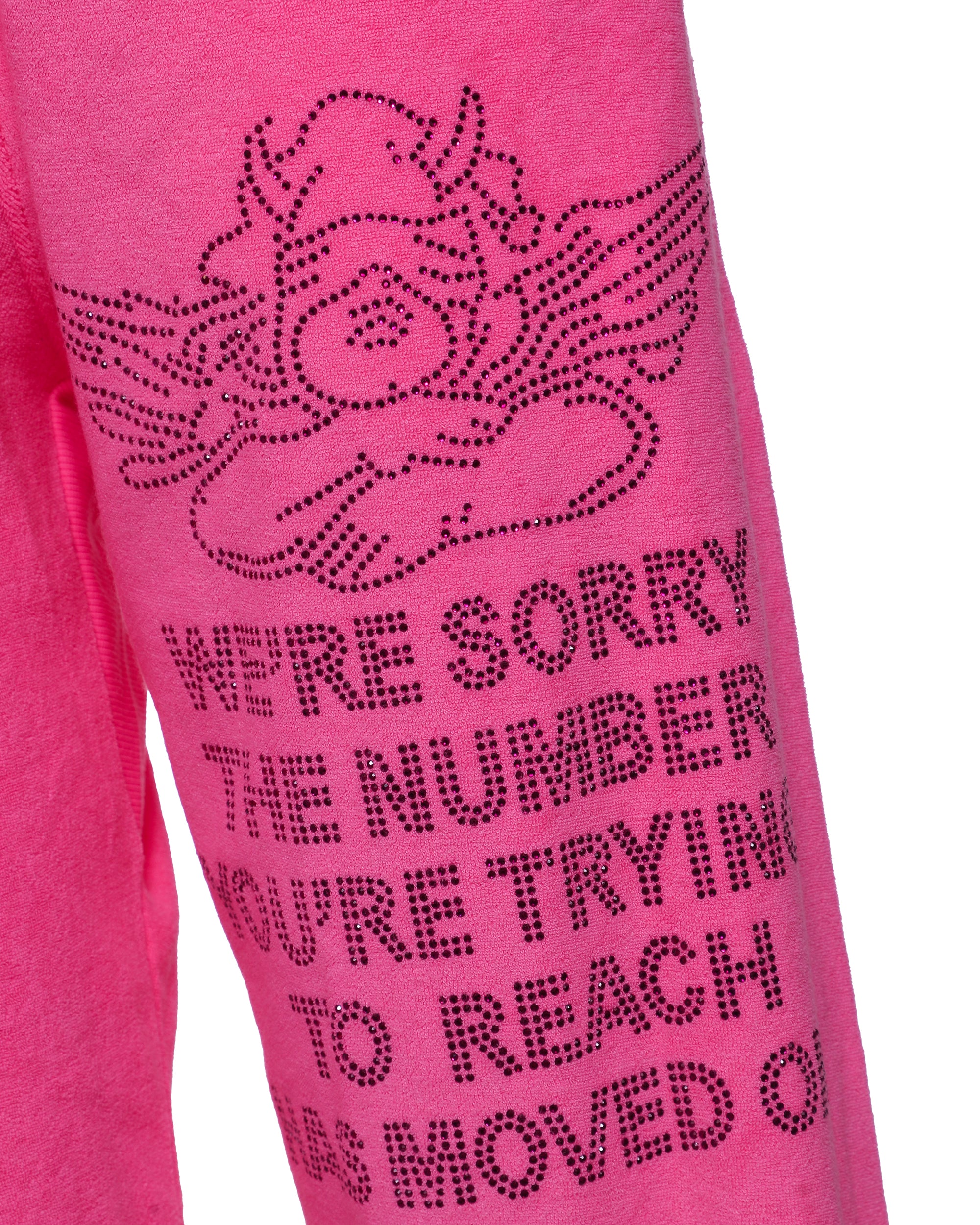 1-800 Neon Pink Mac Slim Pant