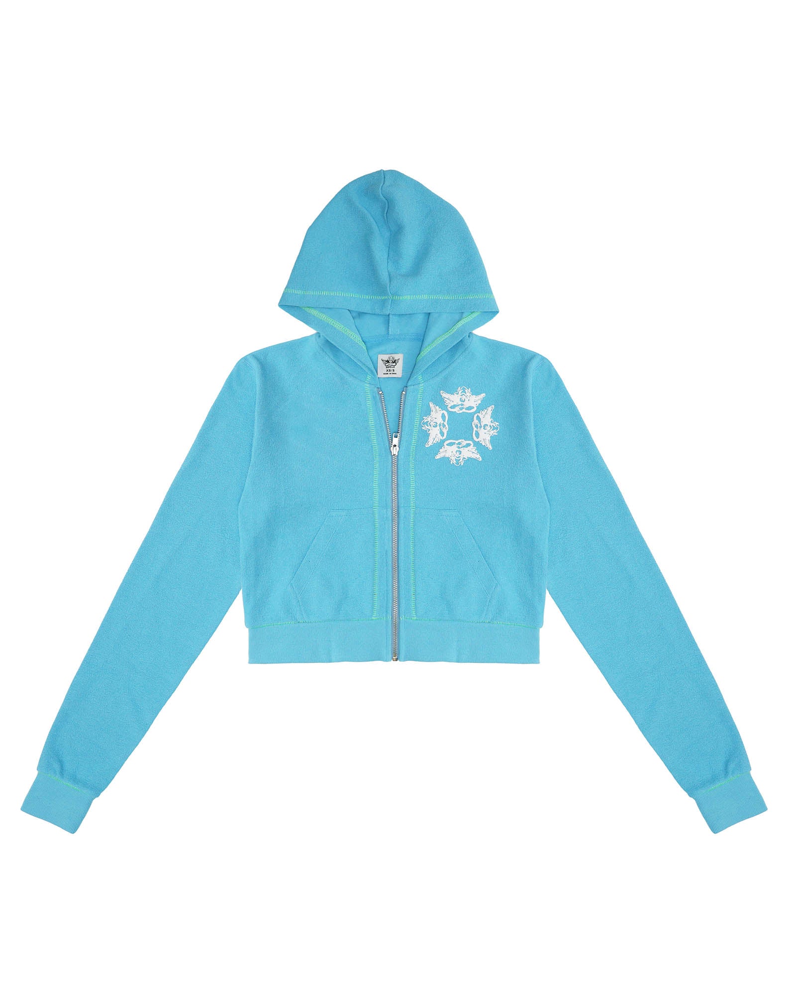 Boys factory Lie - Hopeless Romantic Hoodie in Blue and Peach