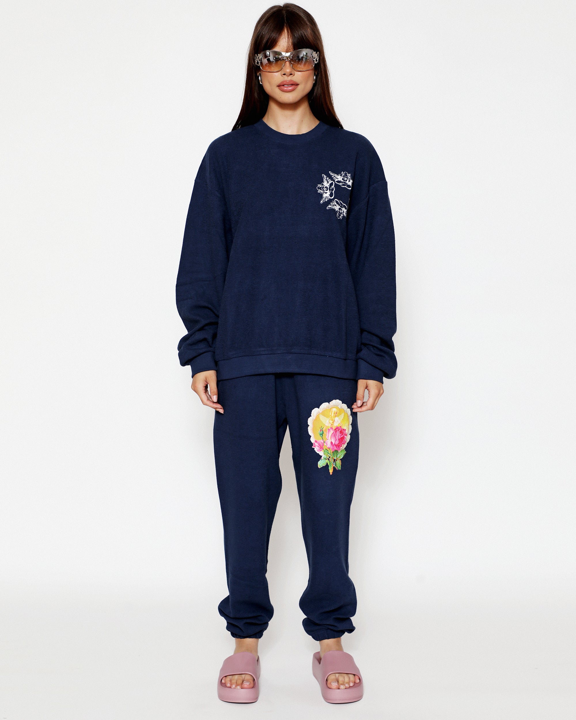 Navy Room to Grow Crewneck