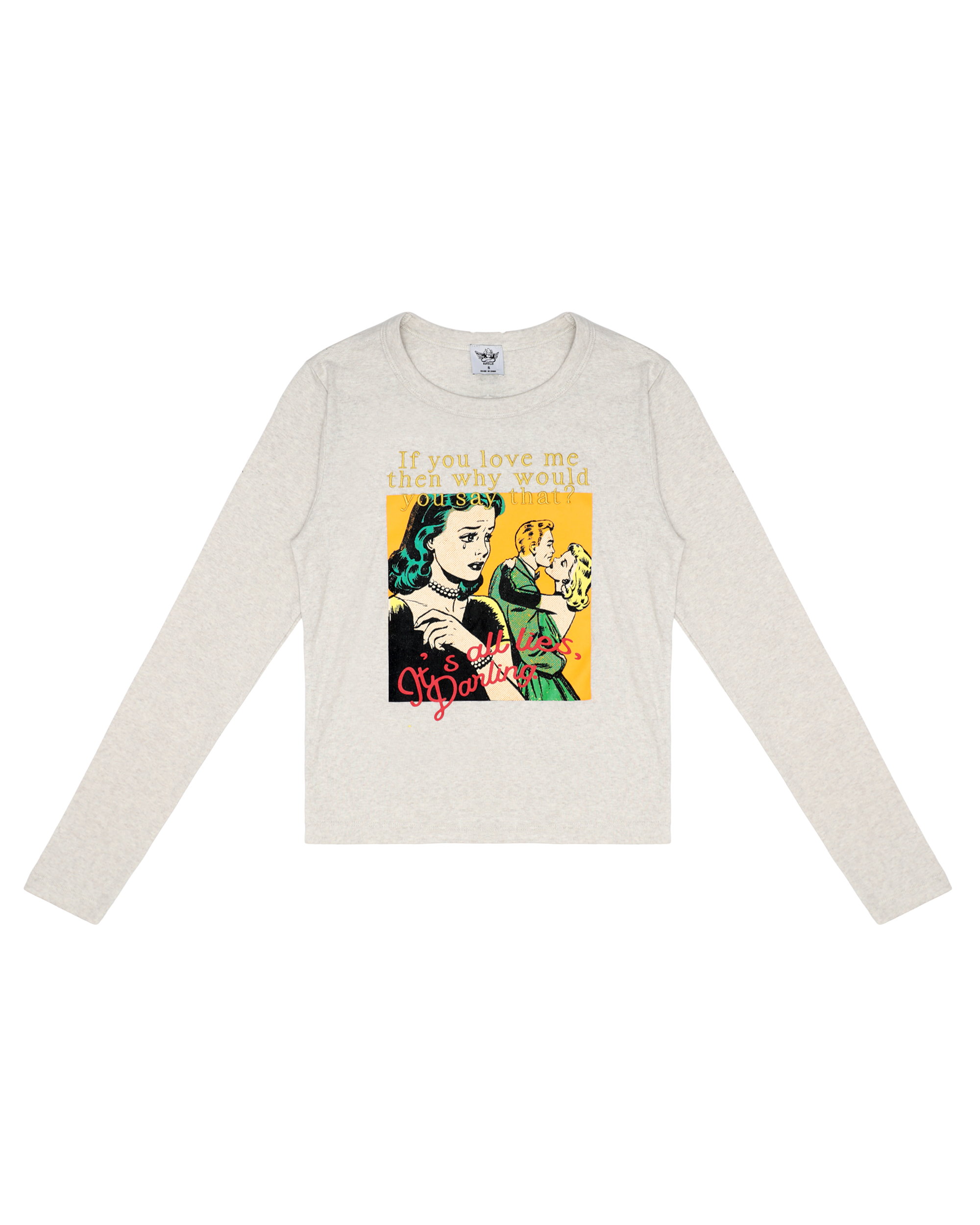 Don't Say It Darling Fair Play Fitted Longsleeve Crop