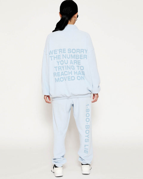 Blue 1-800 Reunion Henley Crewneck