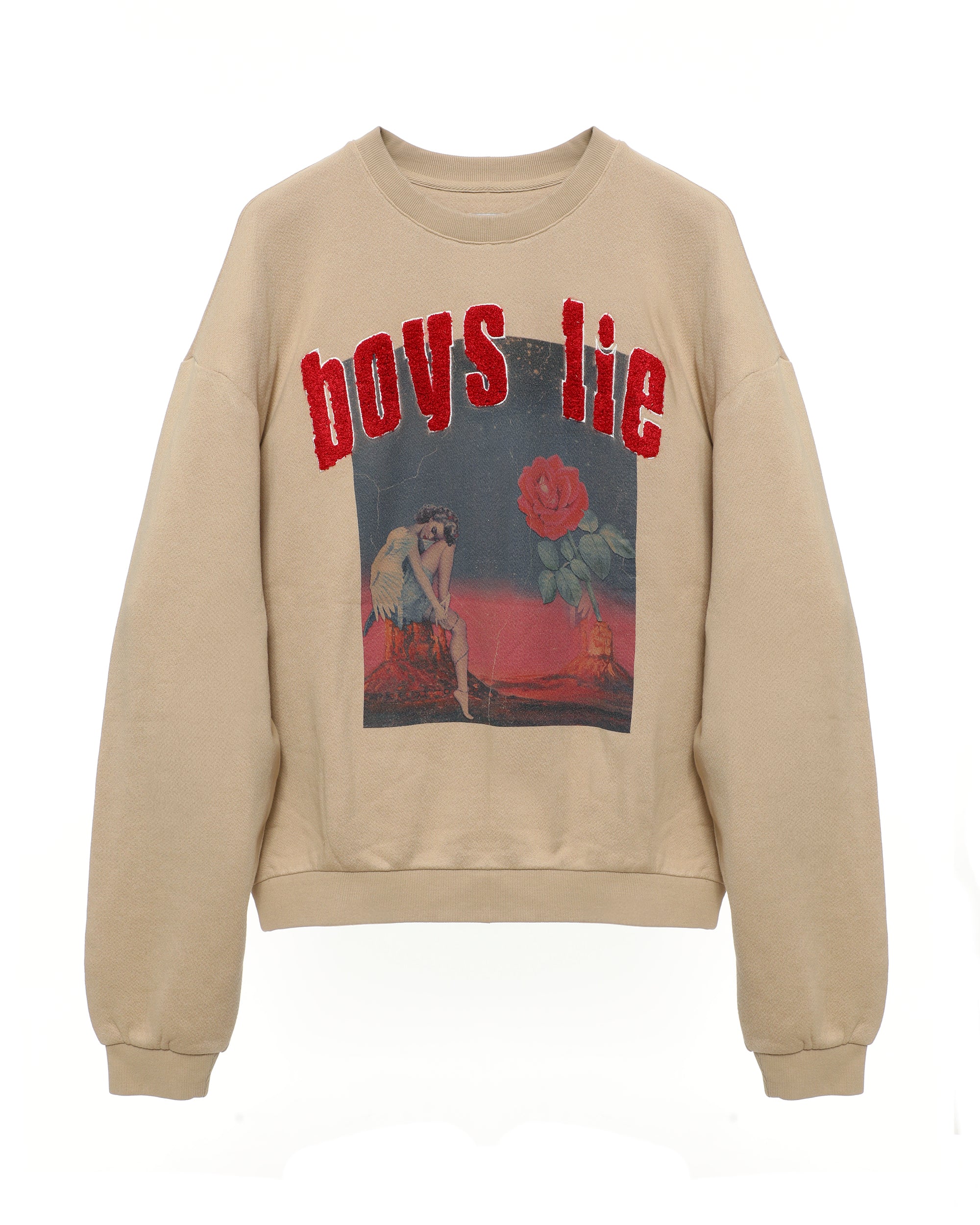 Desert Oasis Terry Natural Kara Crewneck