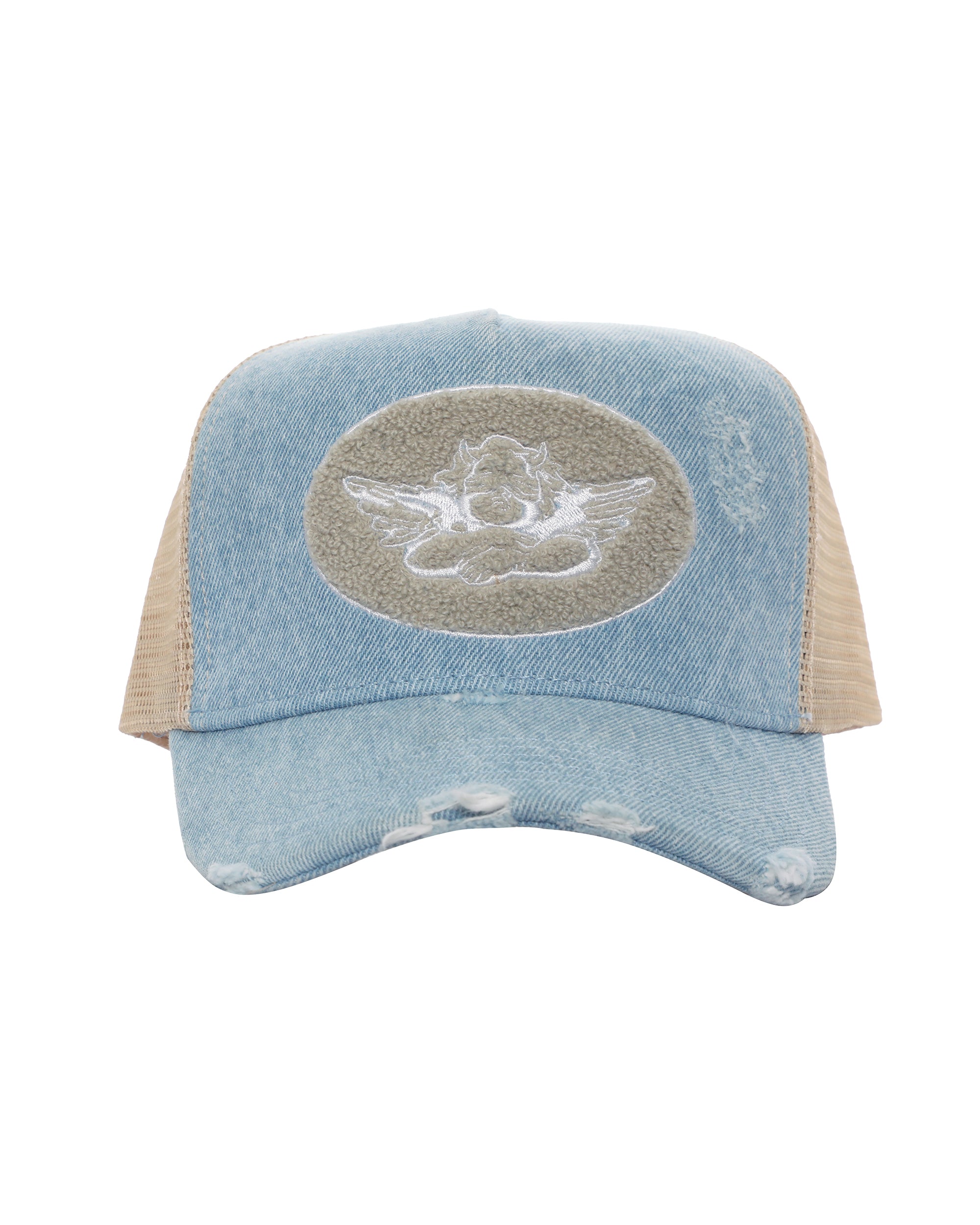 Blue Denim Trucker Hat