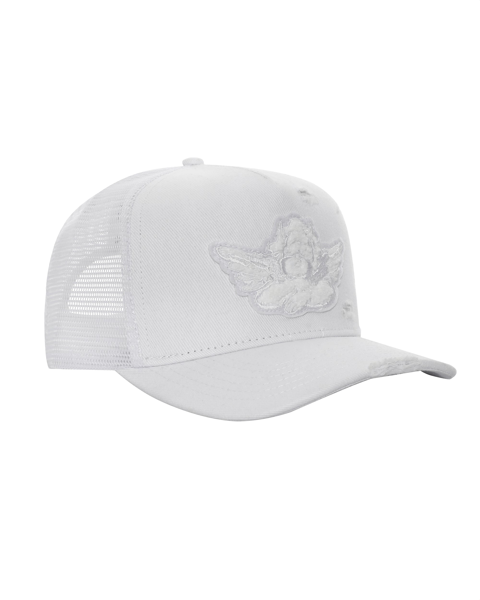 White Denim Trucker Hat