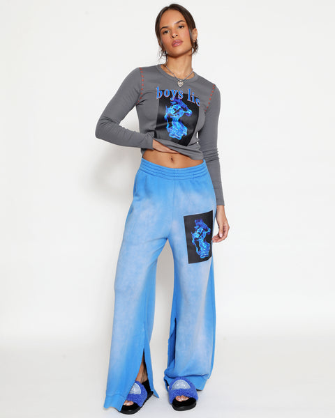 Electric Love Fair Play Fitted Longsleeve Crop