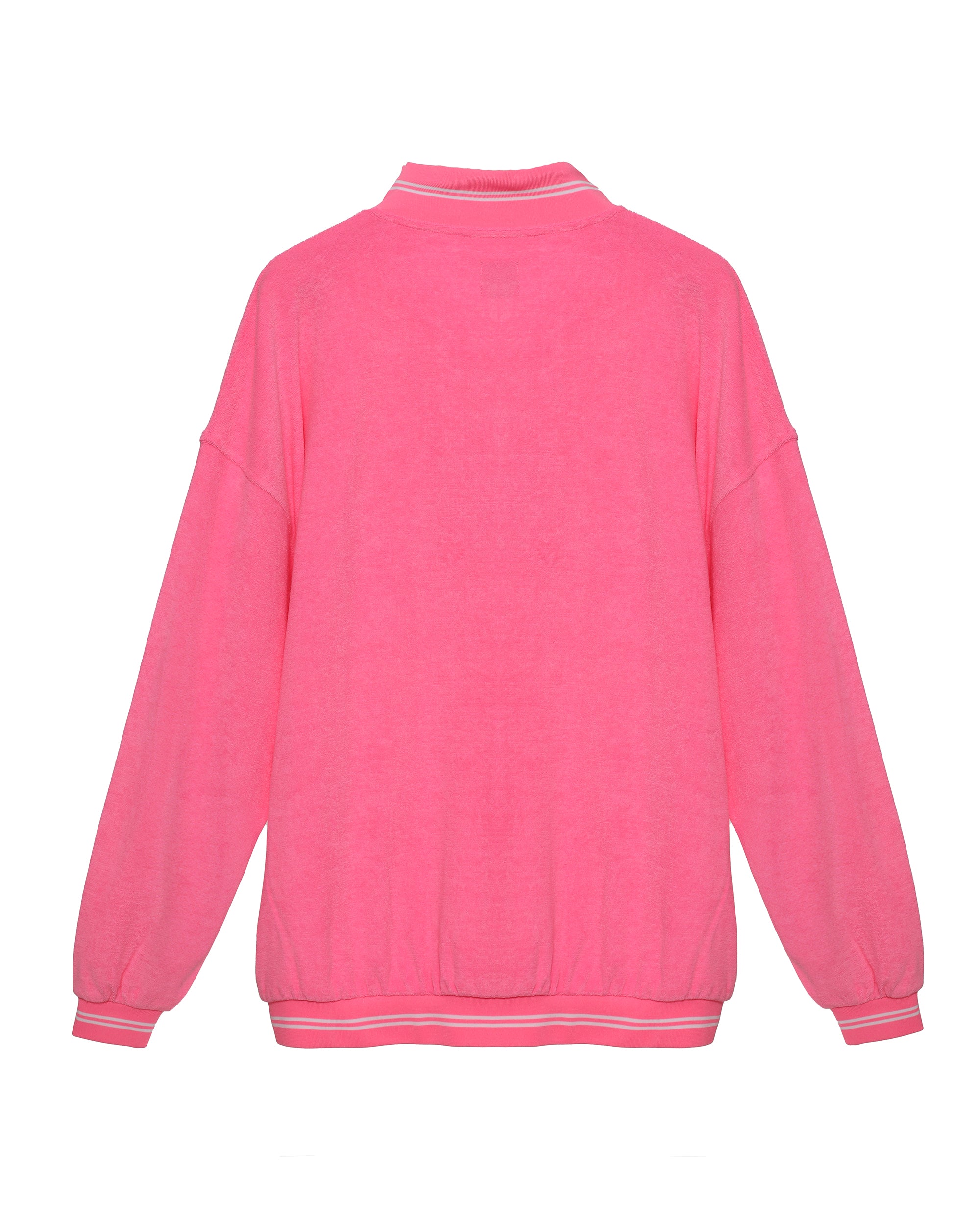 Cherub University Pink Henley Crewneck