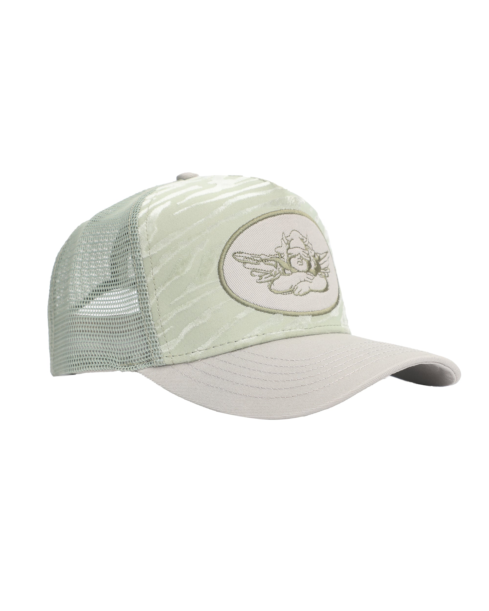 Green Flames Trucker Hat