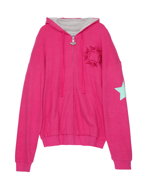 boys pink hoodie